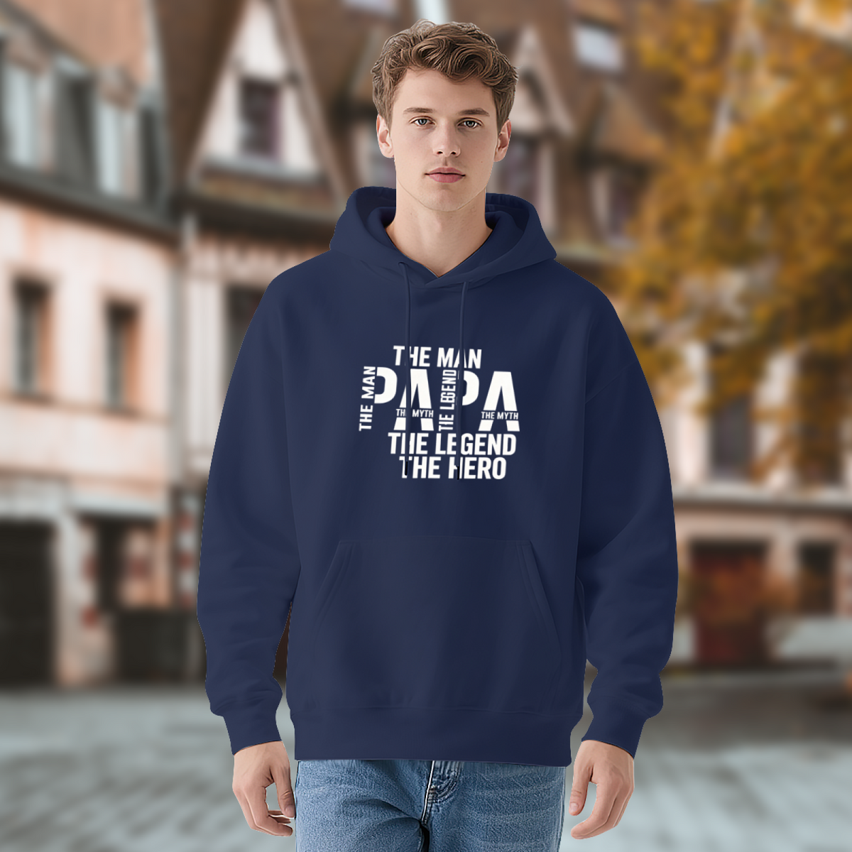 Papa The Man The Myth The Legend The Hero Cool Dad Hoodie