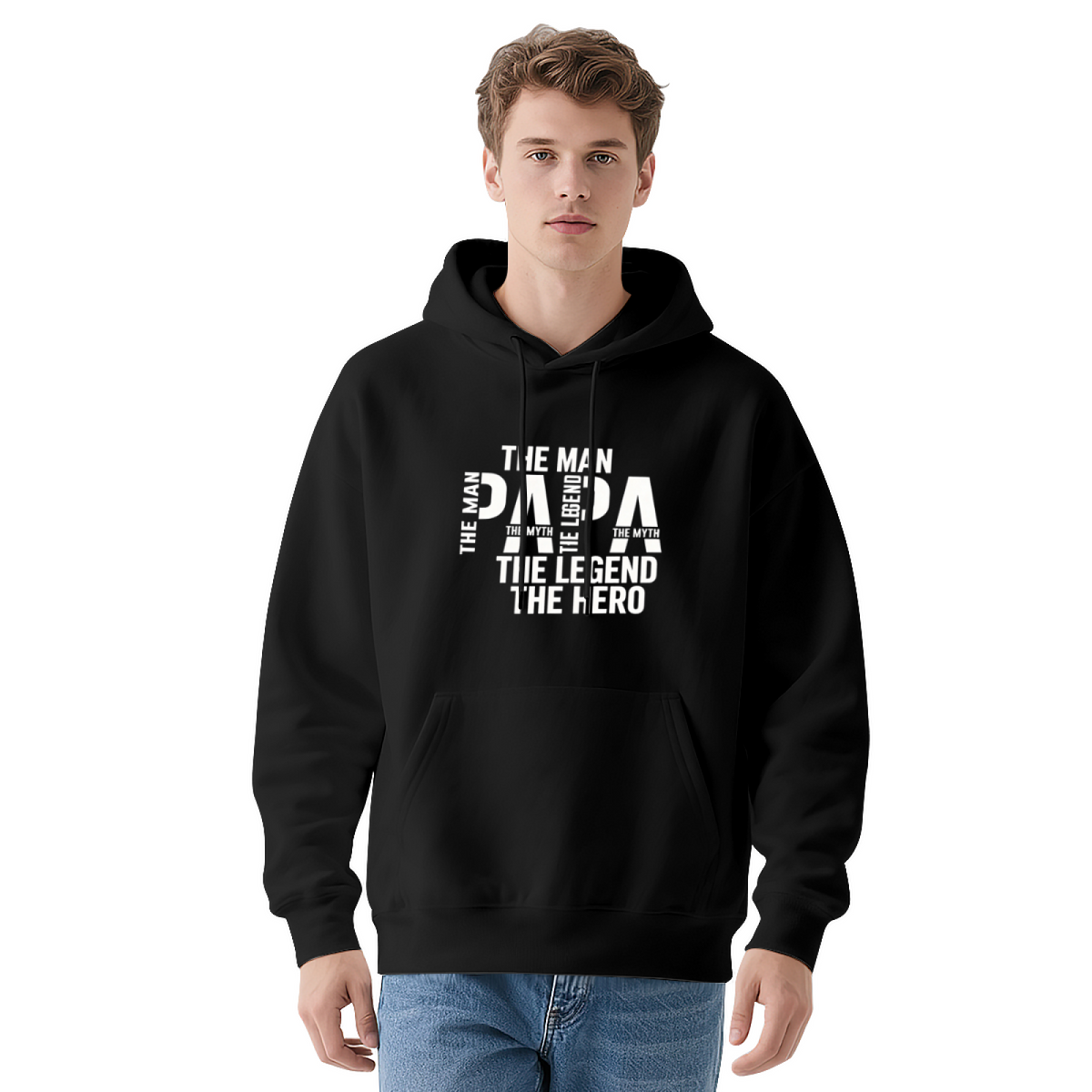 Papa The Man The Myth The Legend The Hero Cool Dad Hoodie