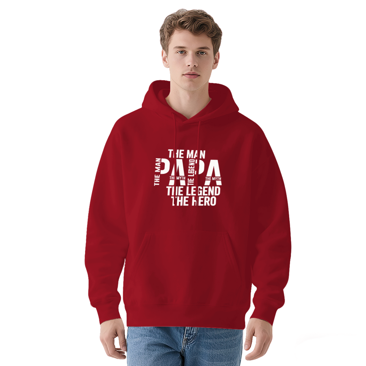 Papa The Man The Myth The Legend The Hero Cool Dad Hoodie