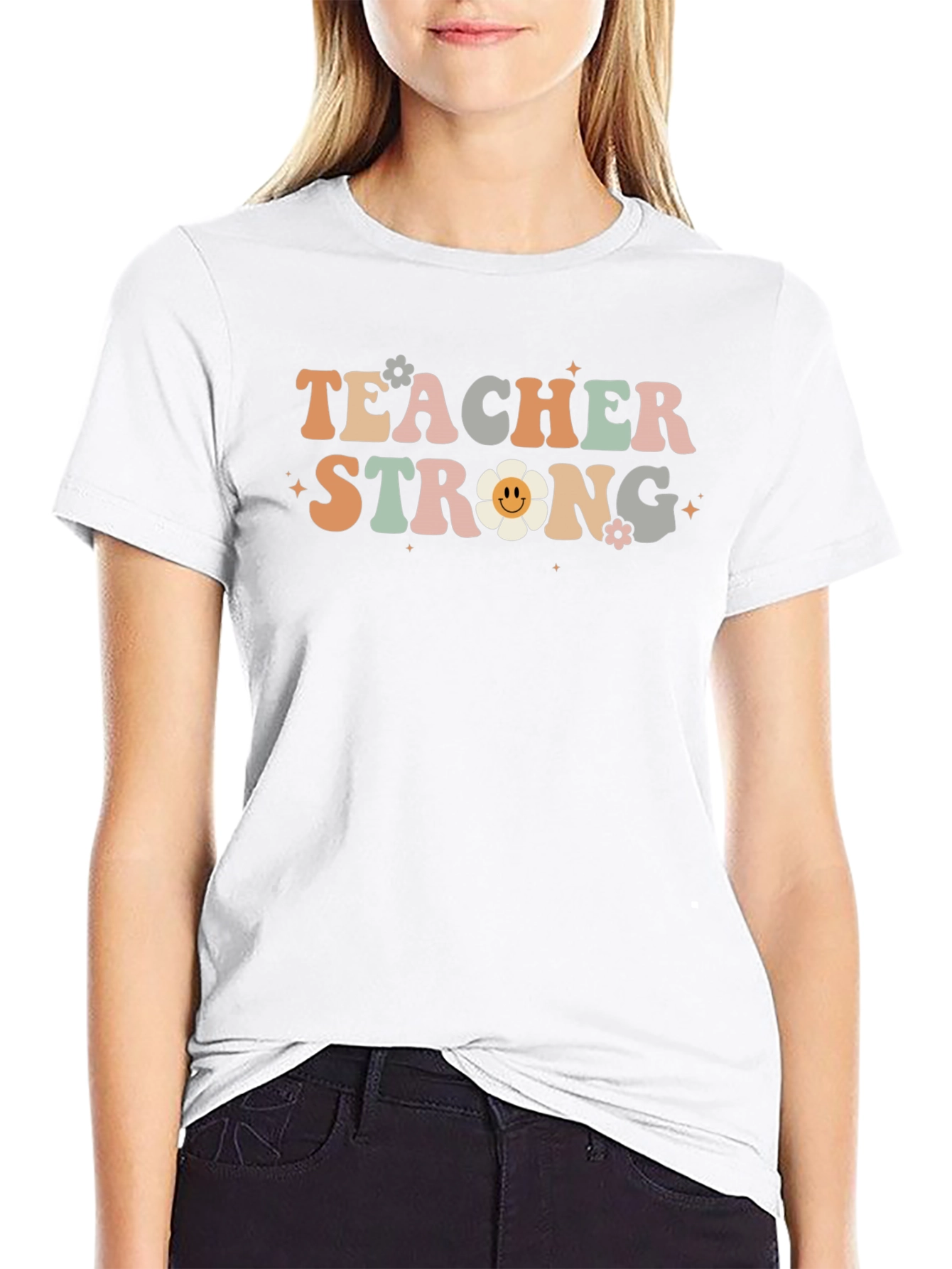 Teacher Strong Graphic T-Shirt