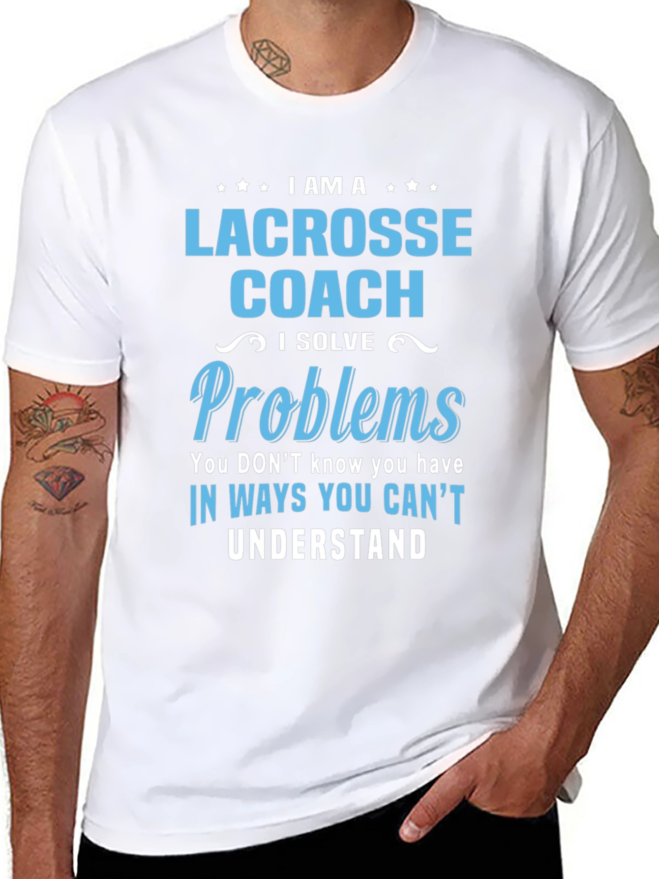 Lacrosse Coach T-Shirt - Problem Solver Tee