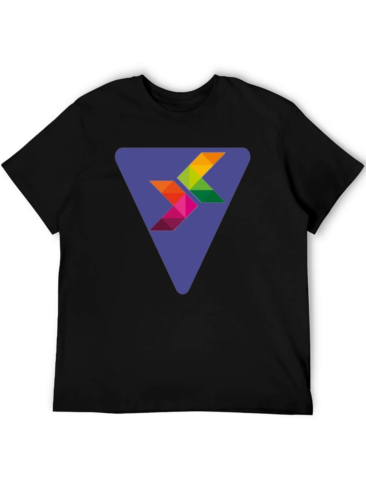 Abstract Arrow Graphic Black T-Shirt