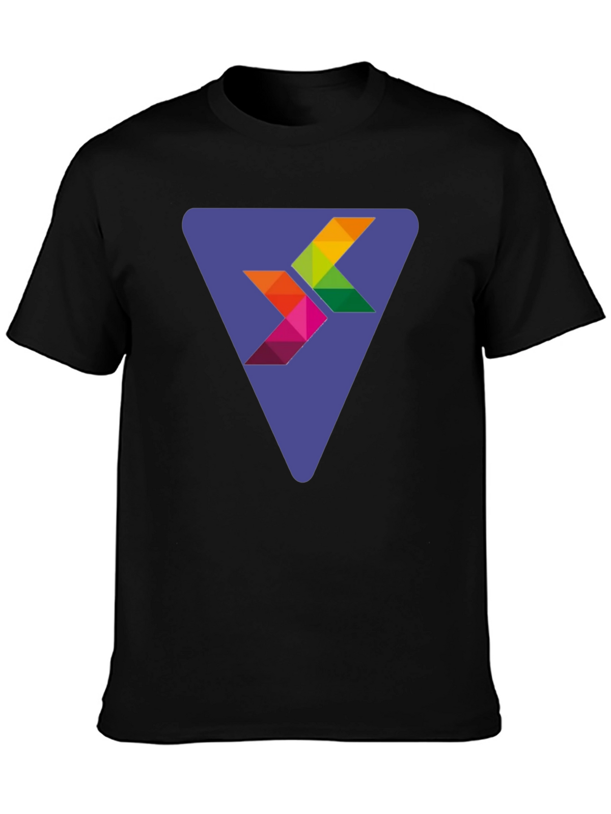 Abstract Arrow Graphic Black T-Shirt