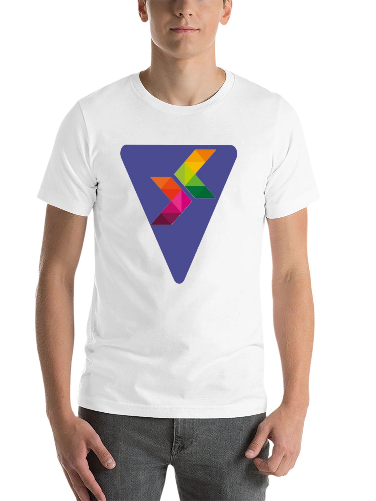 Abstract Arrow Graphic Black T-Shirt
