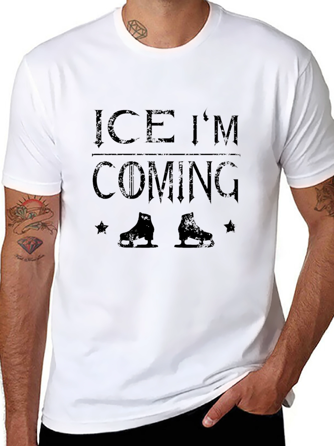 Ice Im Coming Skates Graphic T-Shirt