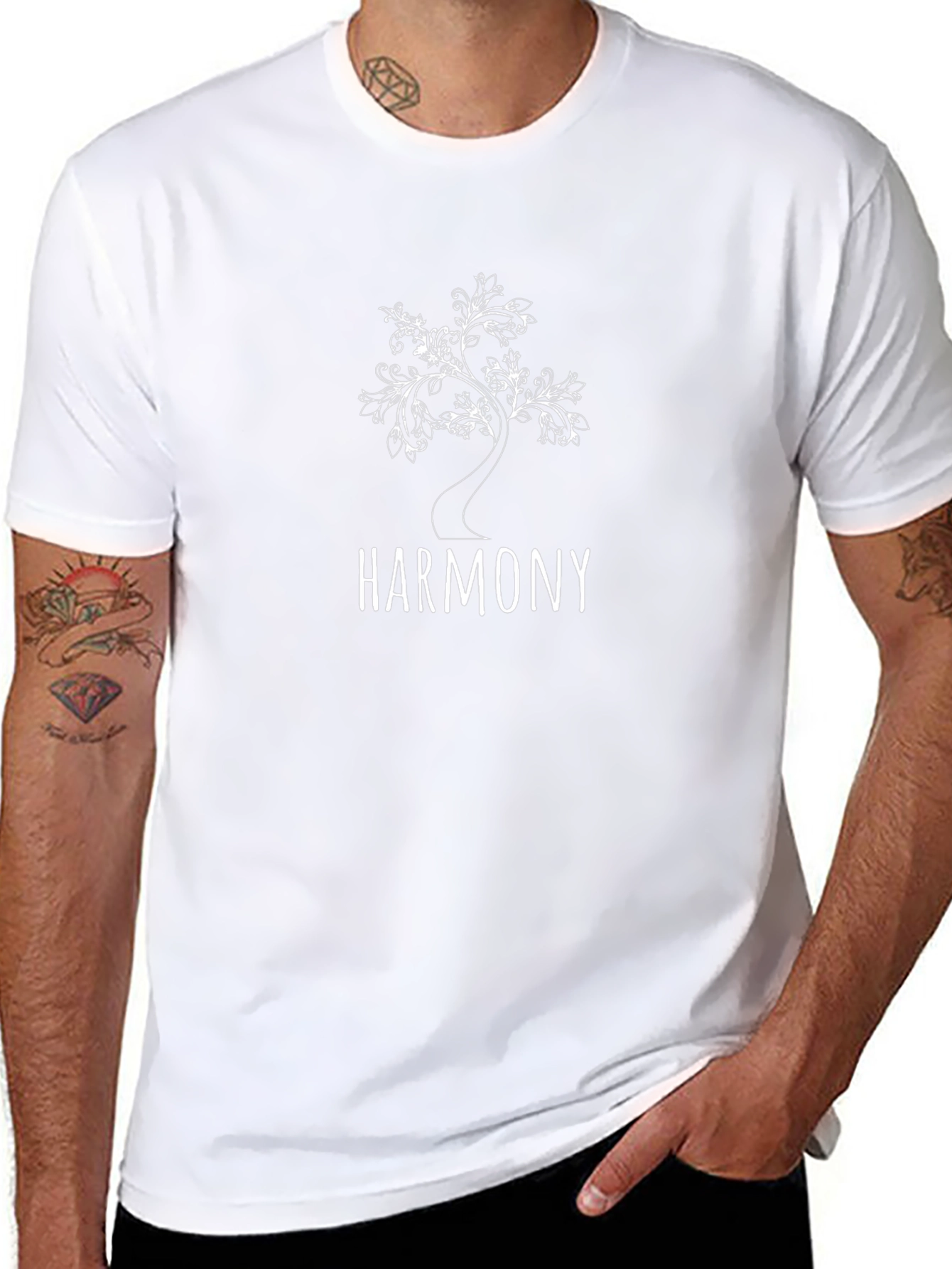 Harmony Tree Graphic Tee - Stylish Comfort