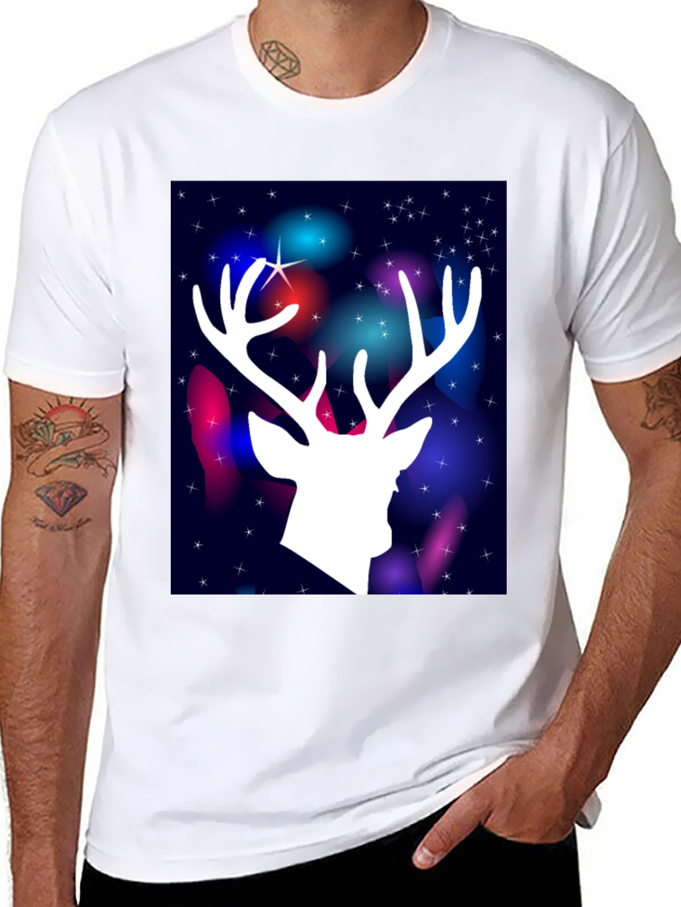 Festive Deer Graphic Tee