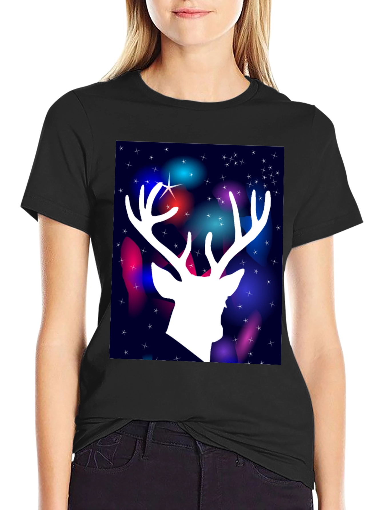 Festive Deer Graphic Tee