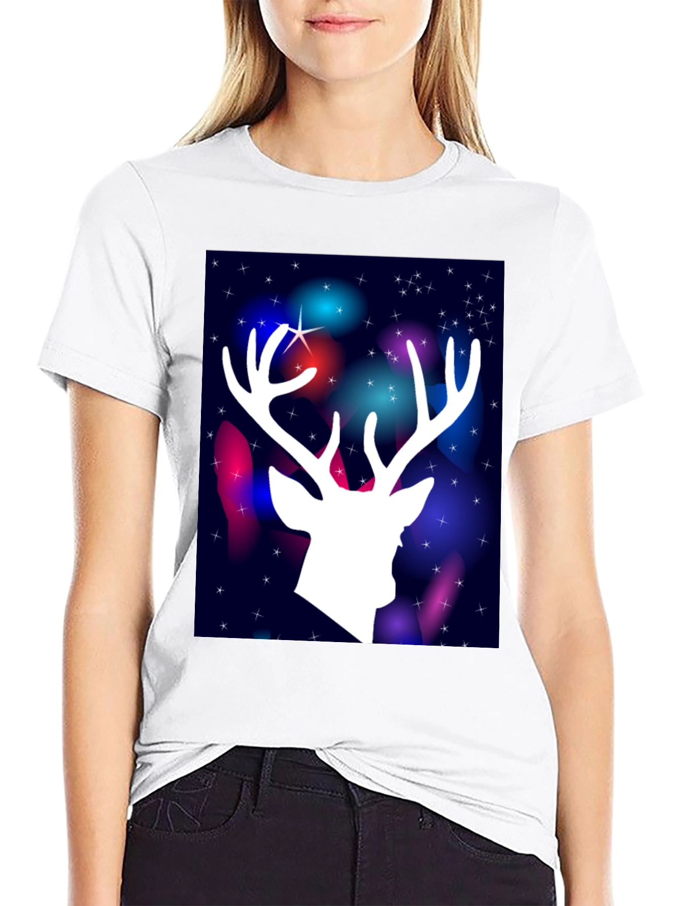 Festive Deer Graphic Tee