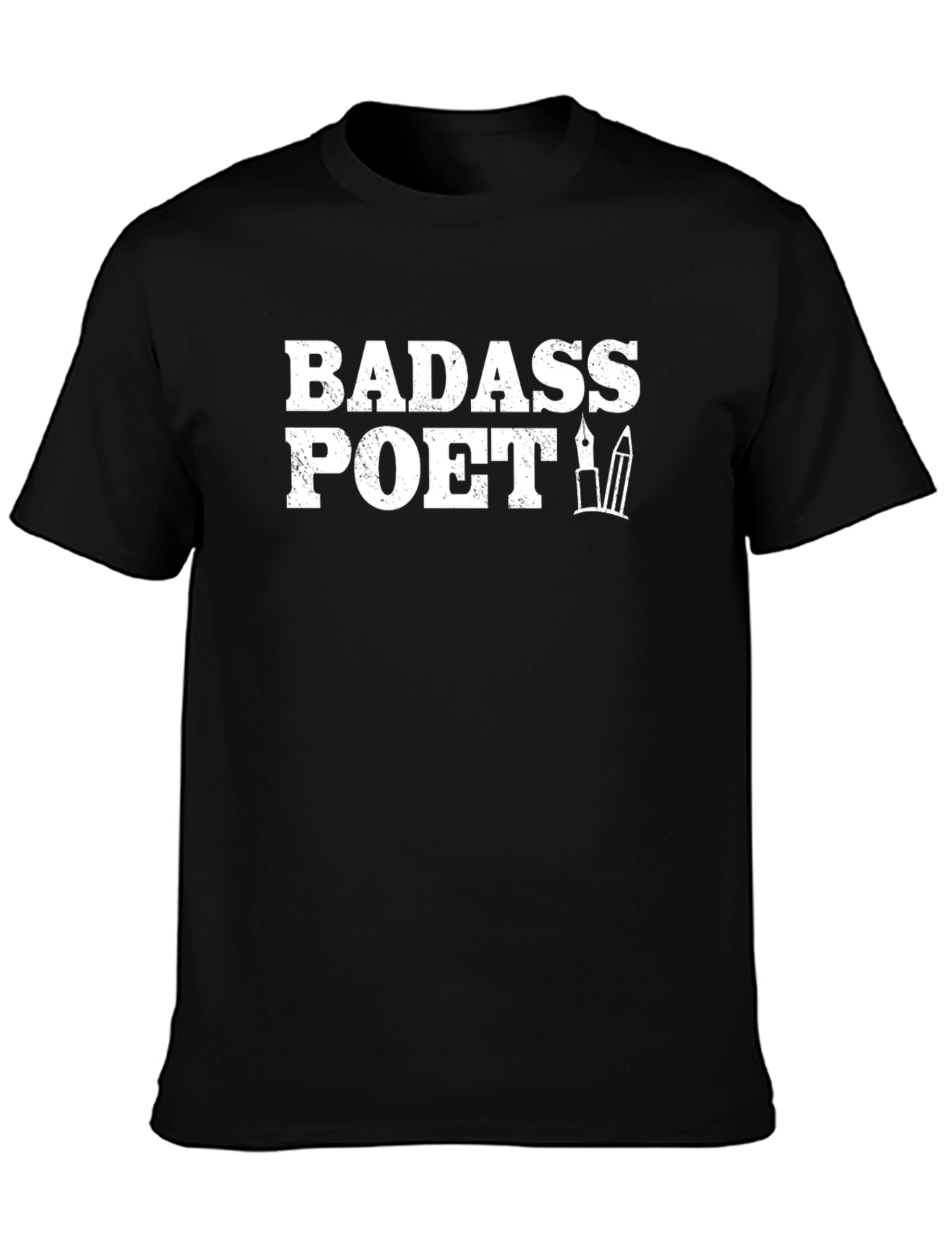 Badass Poet Graphic Tee - Black T-Shirt