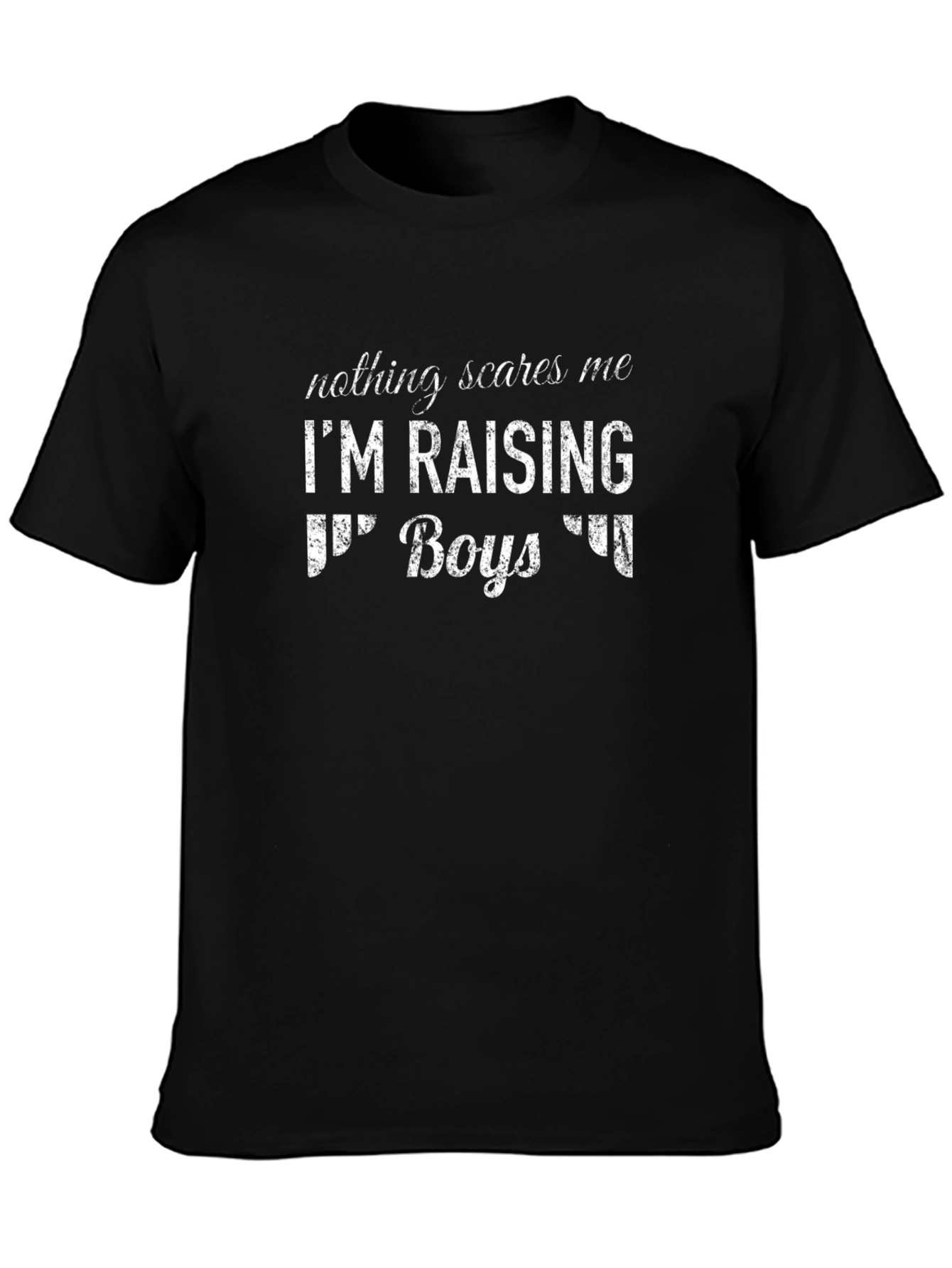 Raising Boys Graphic Tee - Funny Dad Shirt