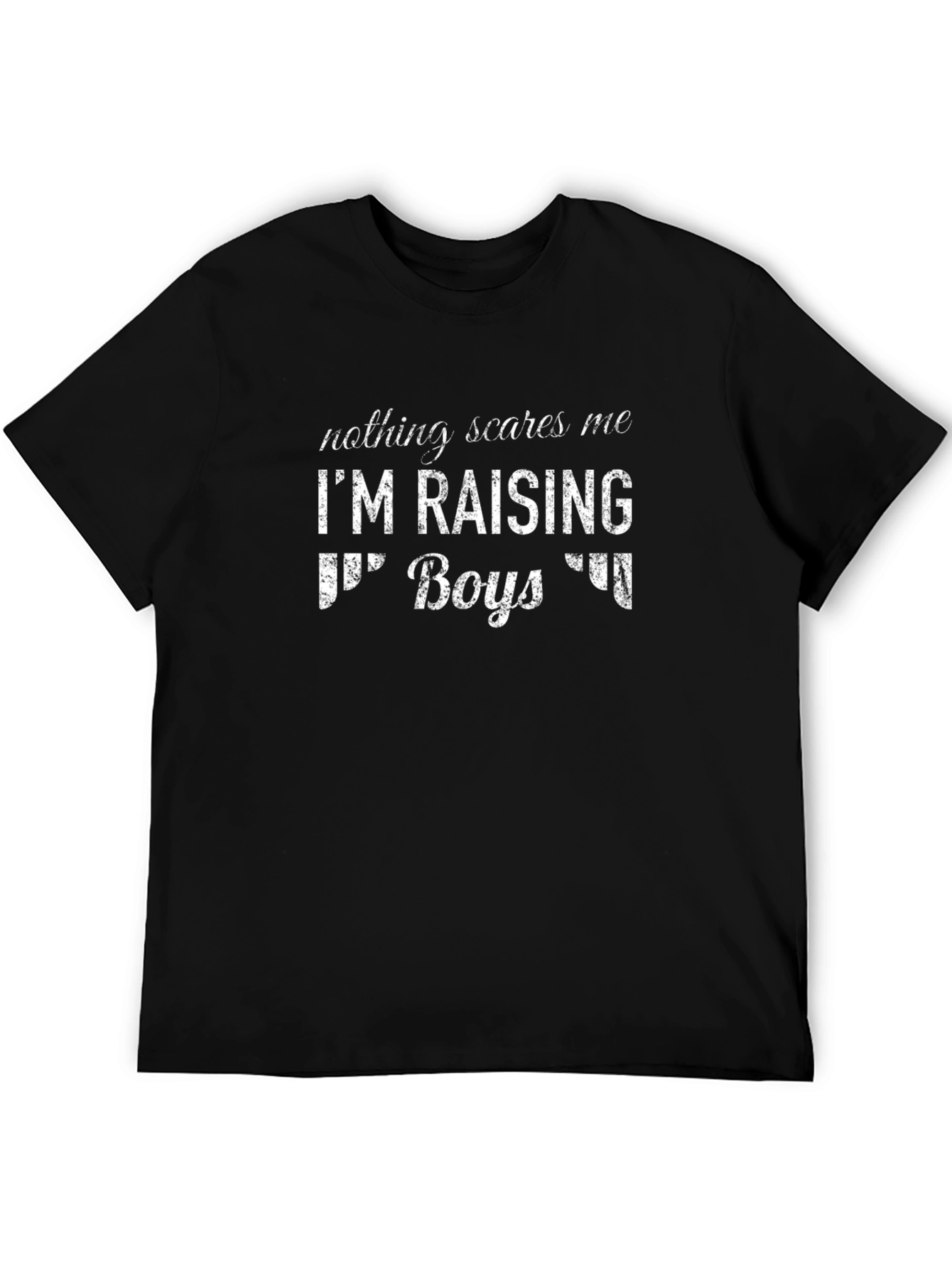 Raising Boys Graphic Tee - Funny Dad Shirt