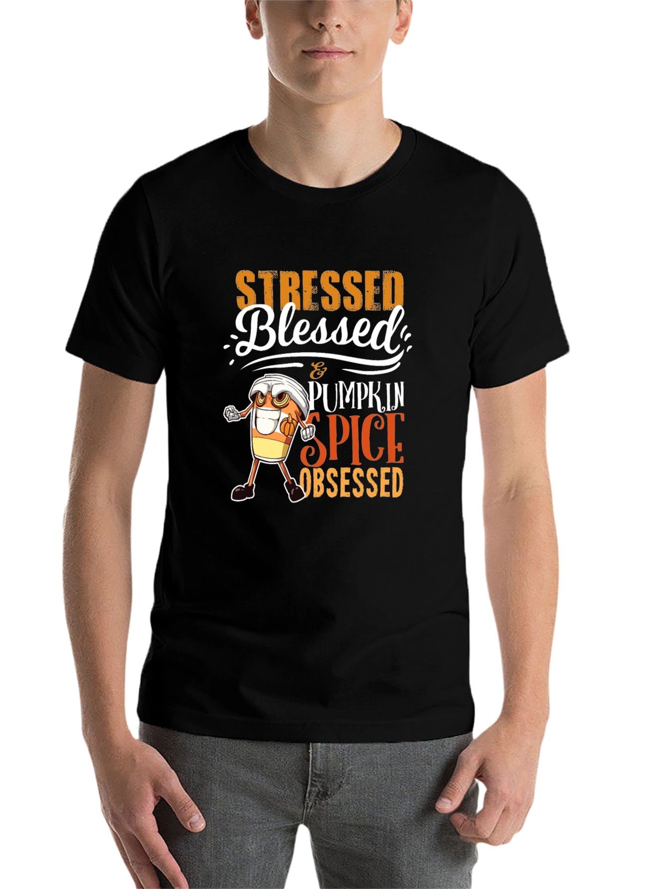 Stressed Blessed Pumpkin Spice Obsessed T-Shirt