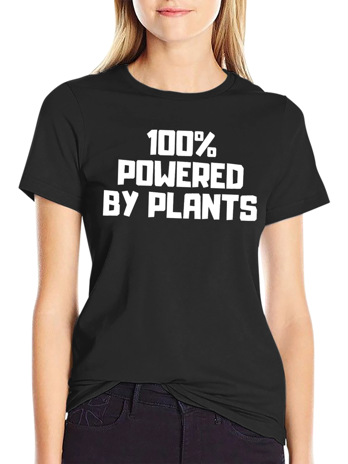 100% Powered by Plants T-Shirt - Vegan Lifestyle