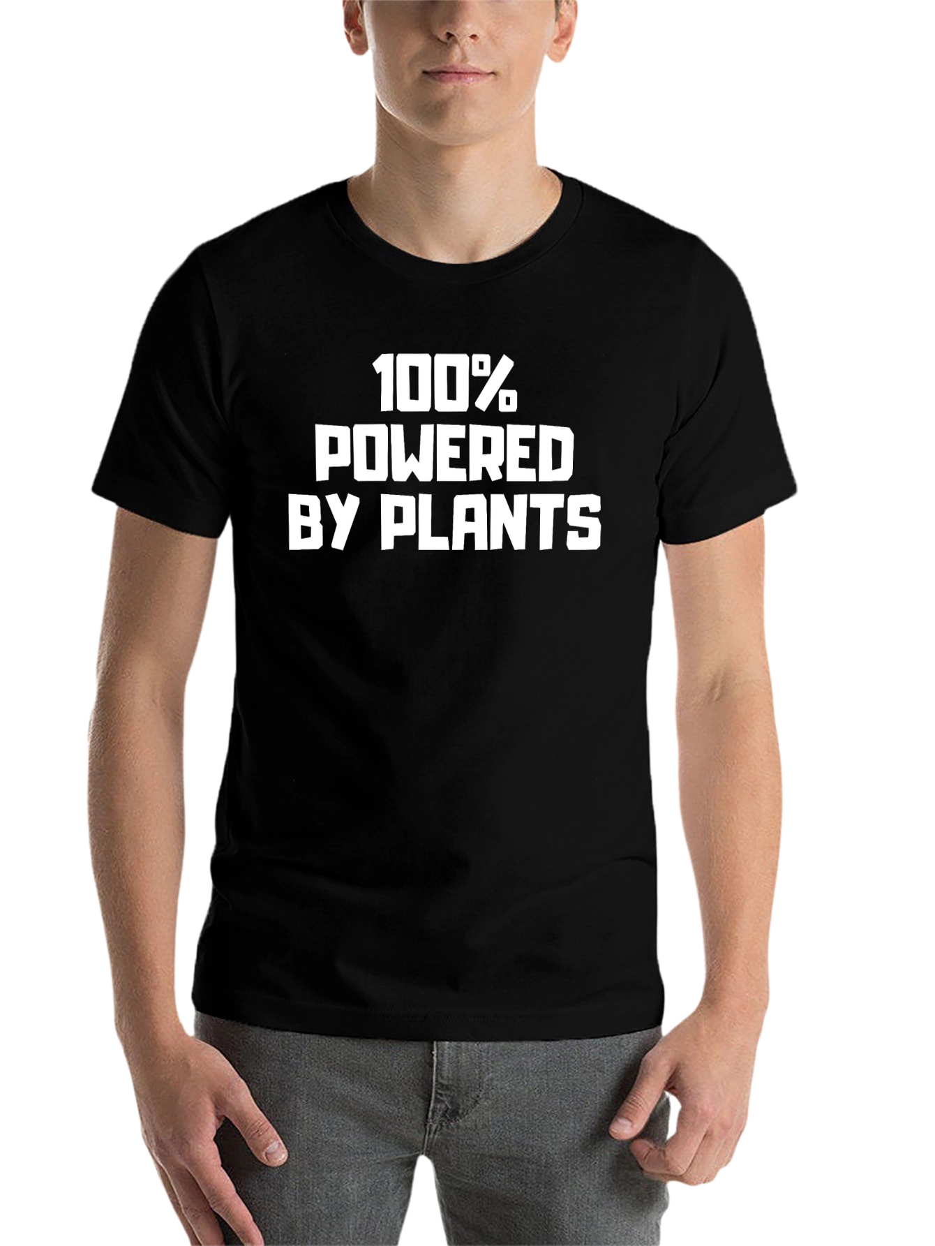 100% Powered by Plants T-Shirt - Vegan Lifestyle