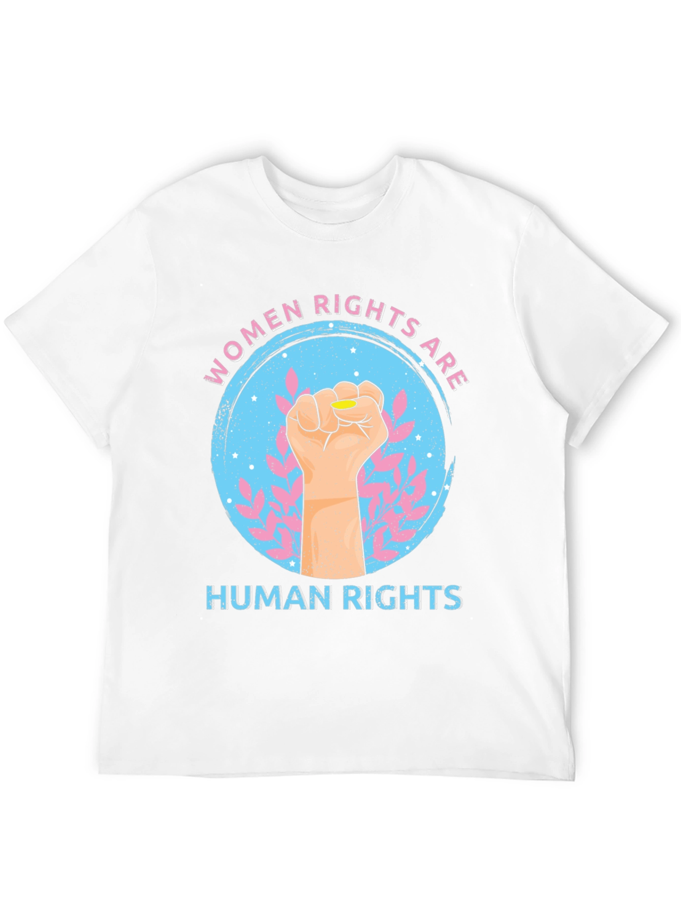 Womens Rights Fist Graphic Tee - Black