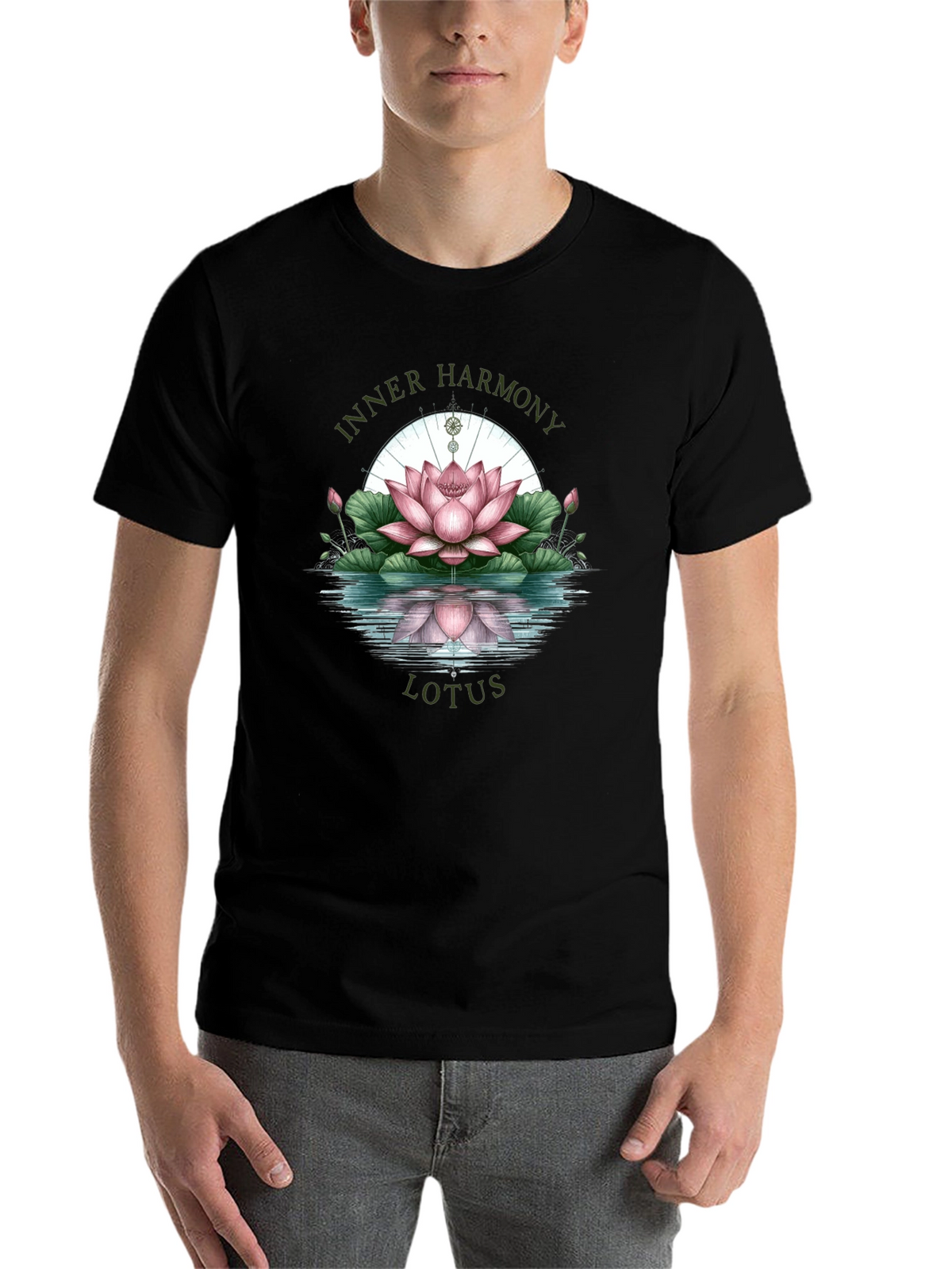 Inner Harmony Lotus Graphic Tee - Relaxed Fit