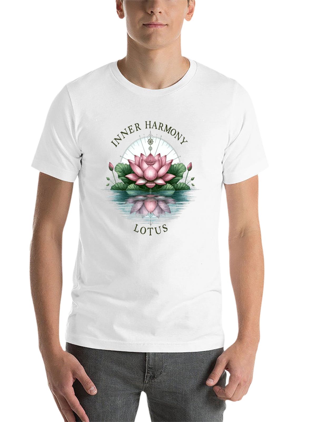 Inner Harmony Lotus Graphic Tee - Relaxed Fit