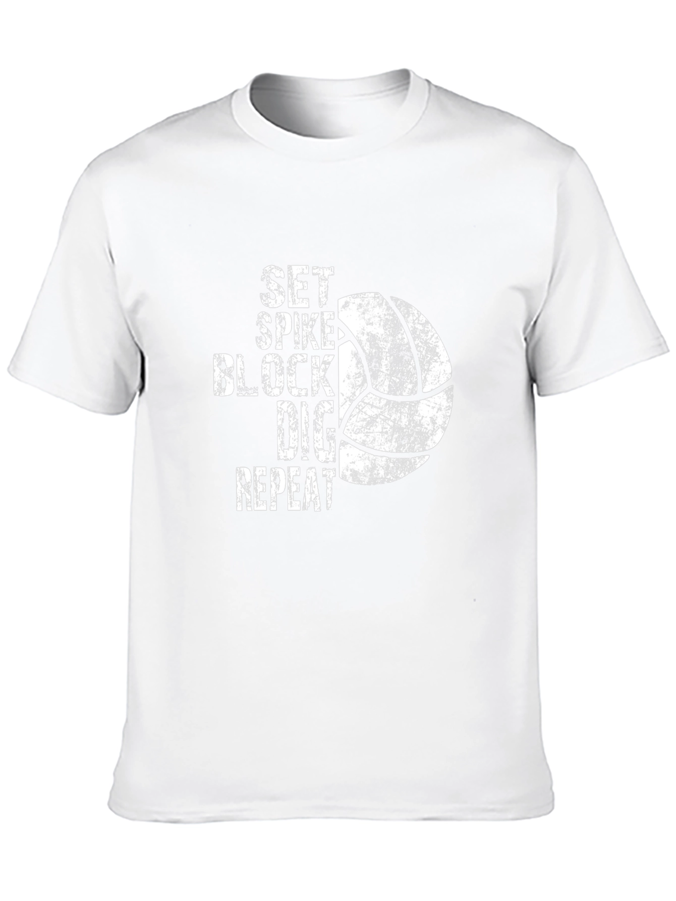 Volleyball T-Shirt: Set Spike Block Dig Repeat