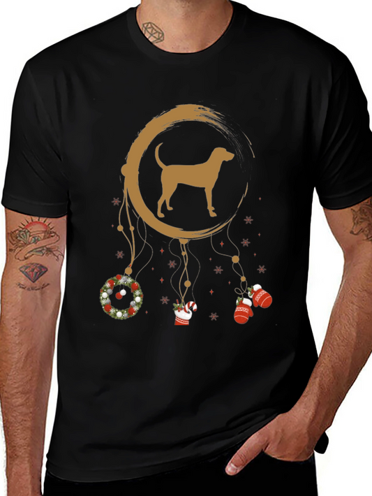 Dog Dreamcatcher Christmas Graphic Tee
