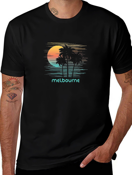 Melbourne Palm Sunset T-Shirt