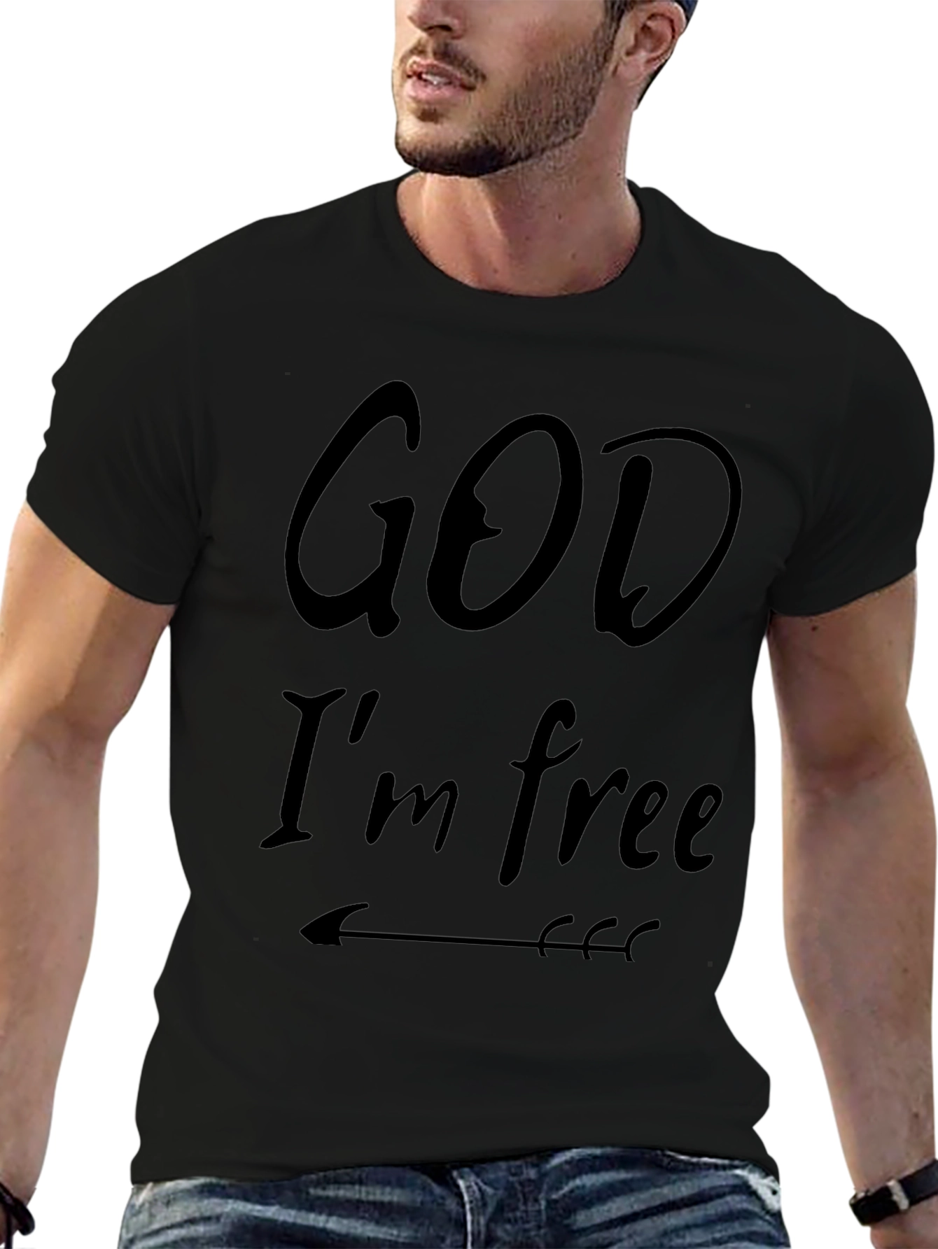 God Im Free Black T-Shirt