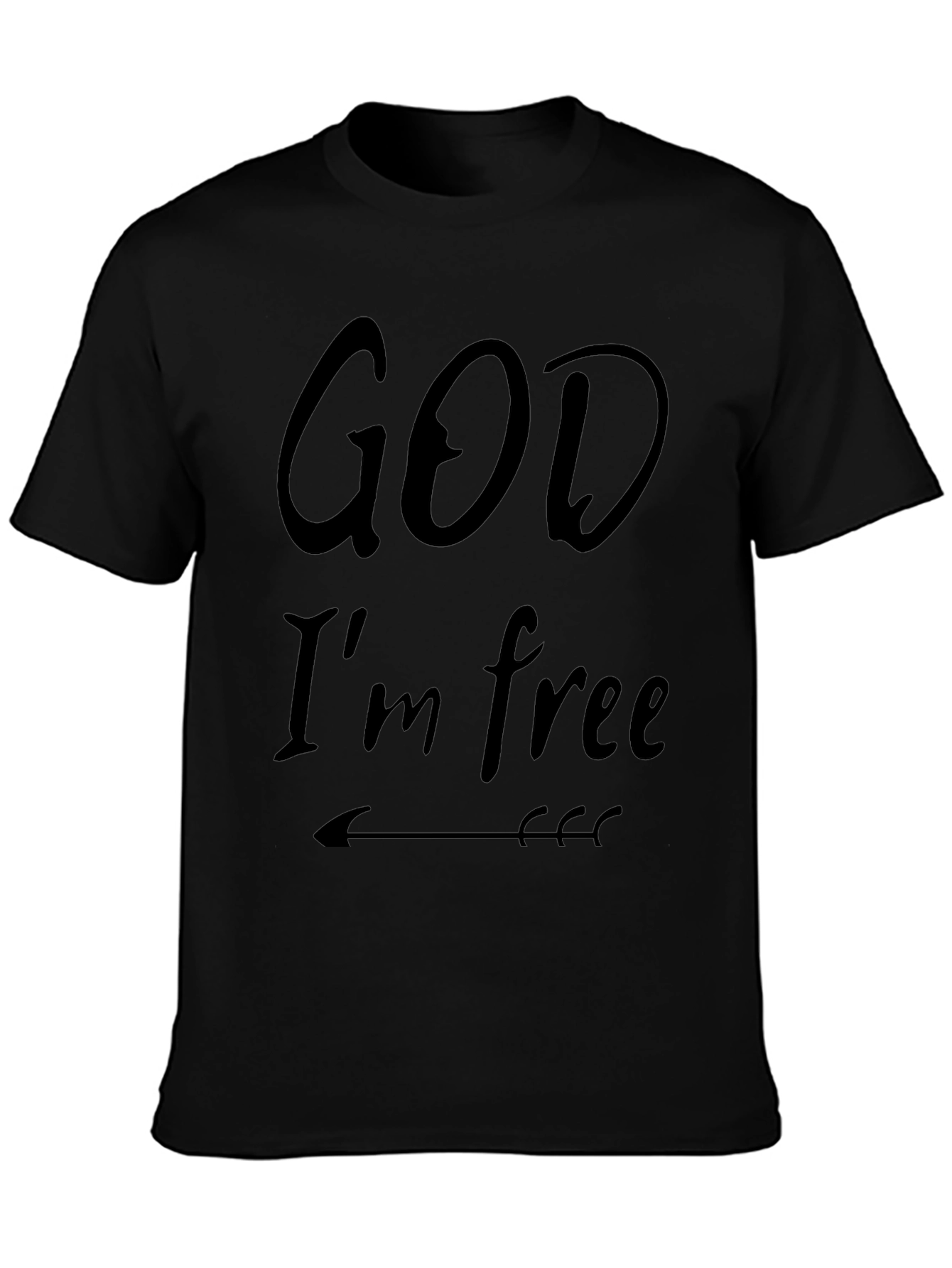 God Im Free Black T-Shirt
