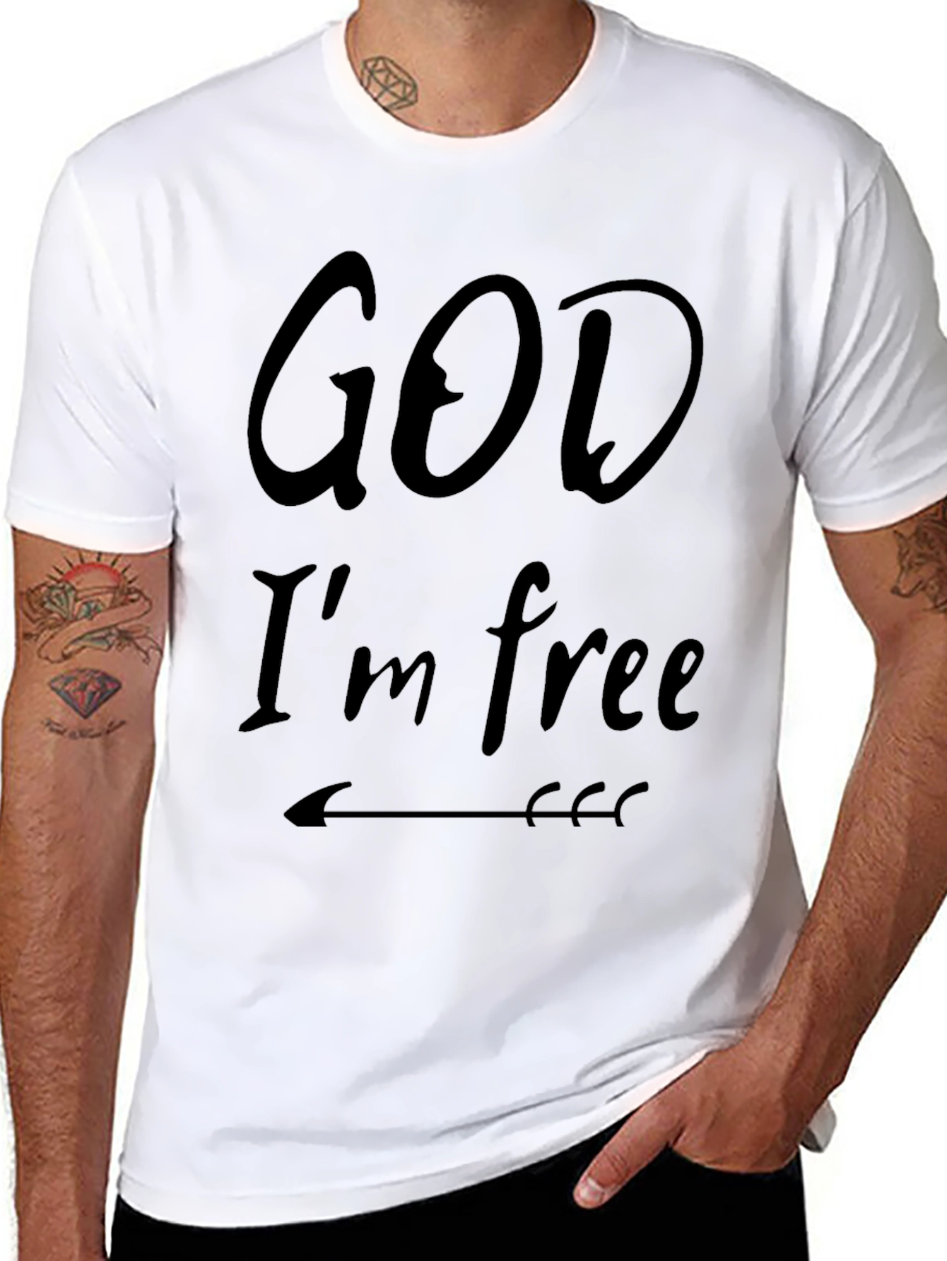 God Im Free Black T-Shirt