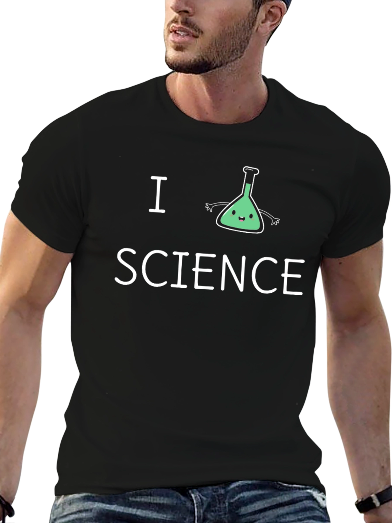 I Heart Science T-Shirt - Cute Flask Design