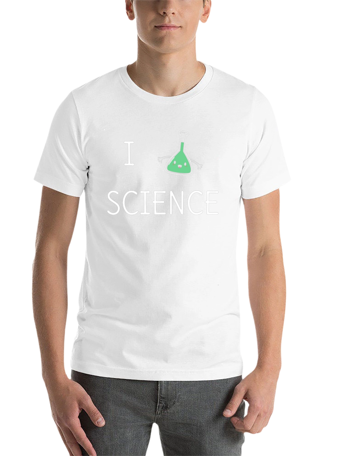 I Heart Science T-Shirt - Cute Flask Design
