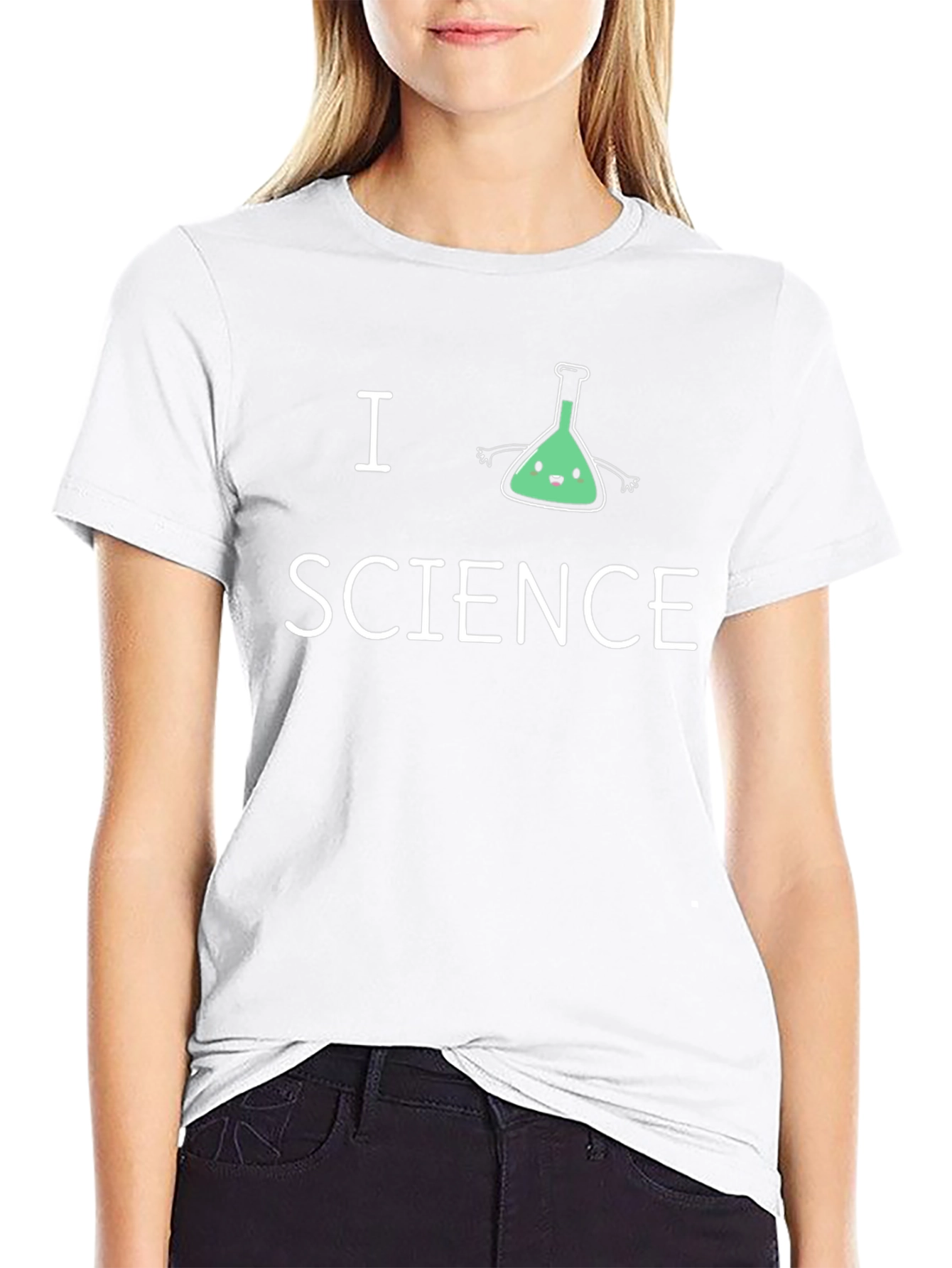 I Heart Science T-Shirt - Cute Flask Design