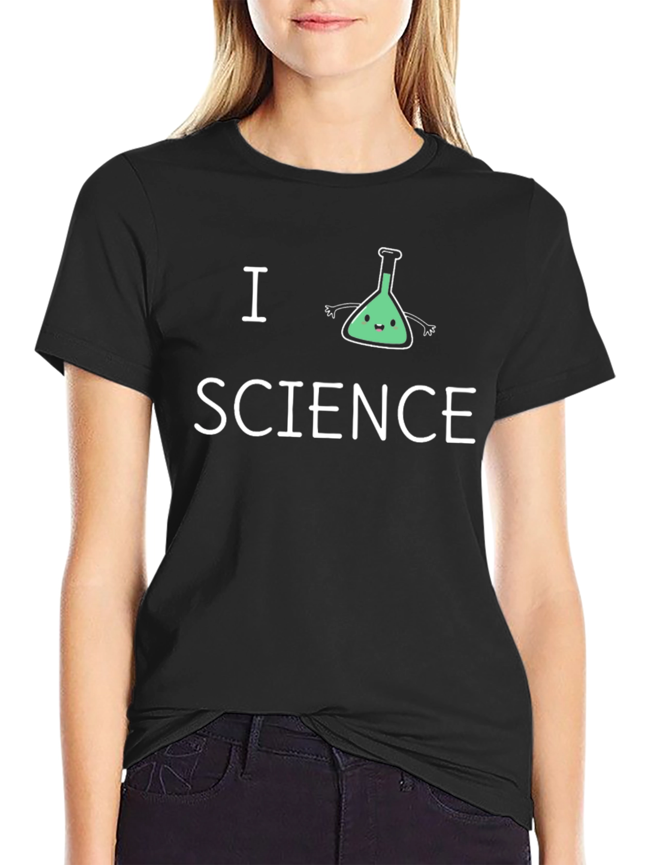 I Heart Science T-Shirt - Cute Flask Design