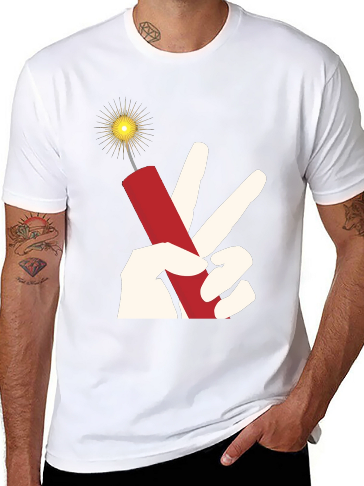 Dynamite Peace T-Shirt - Bold Graphic Tee