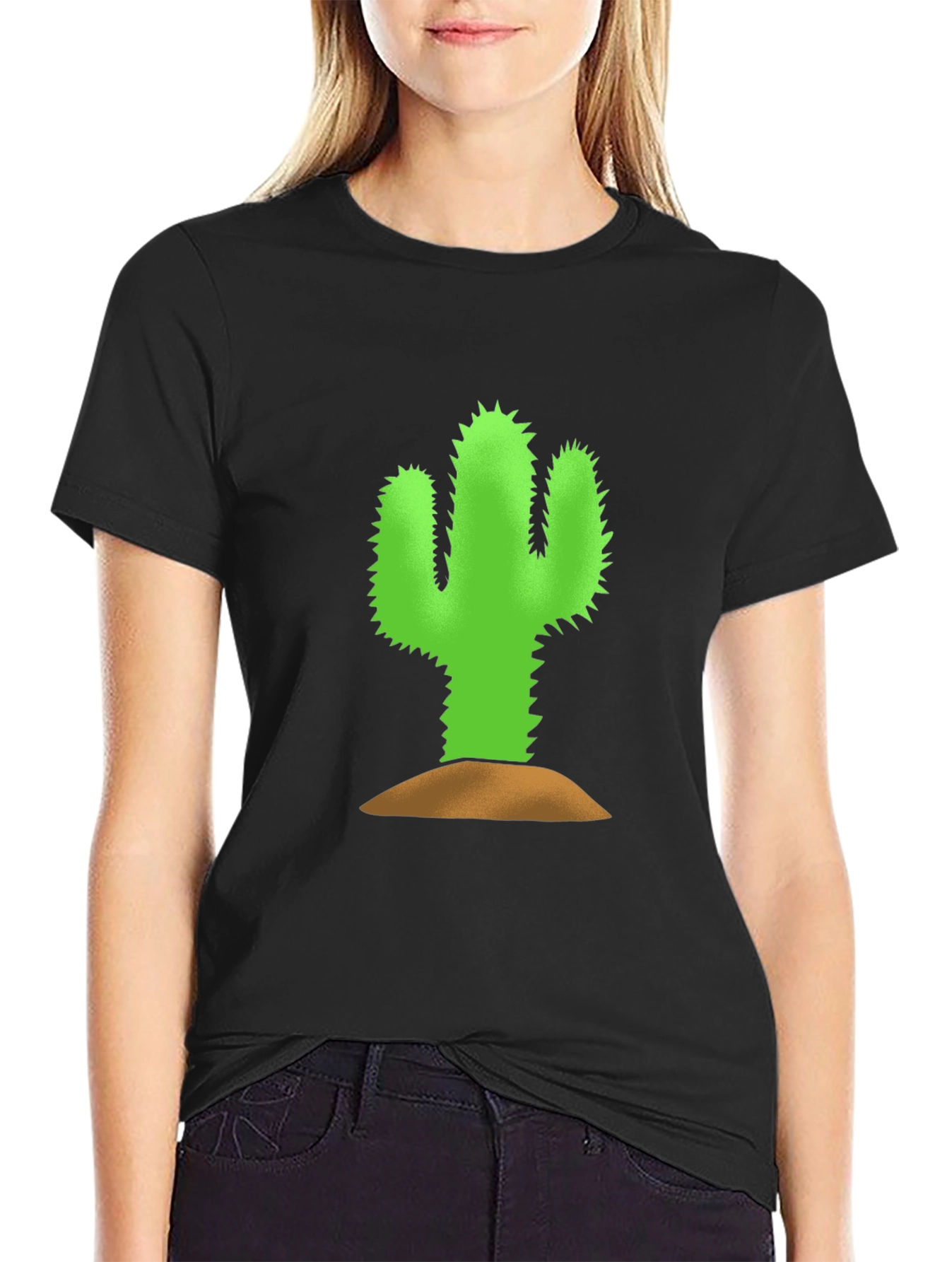 Cactus Graphic Tee - Black Unisex Shirt