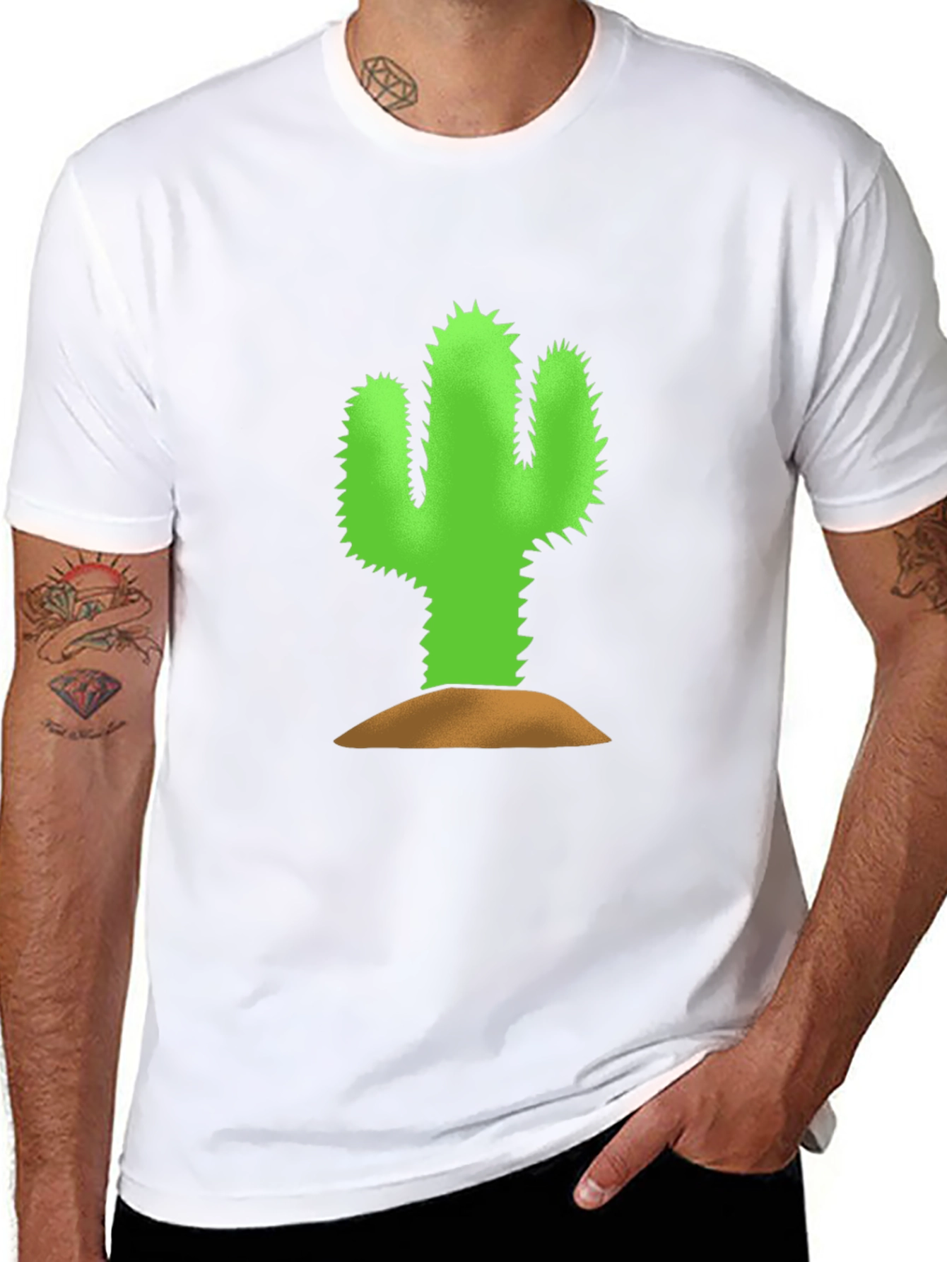 Cactus Graphic Tee - Black Unisex Shirt