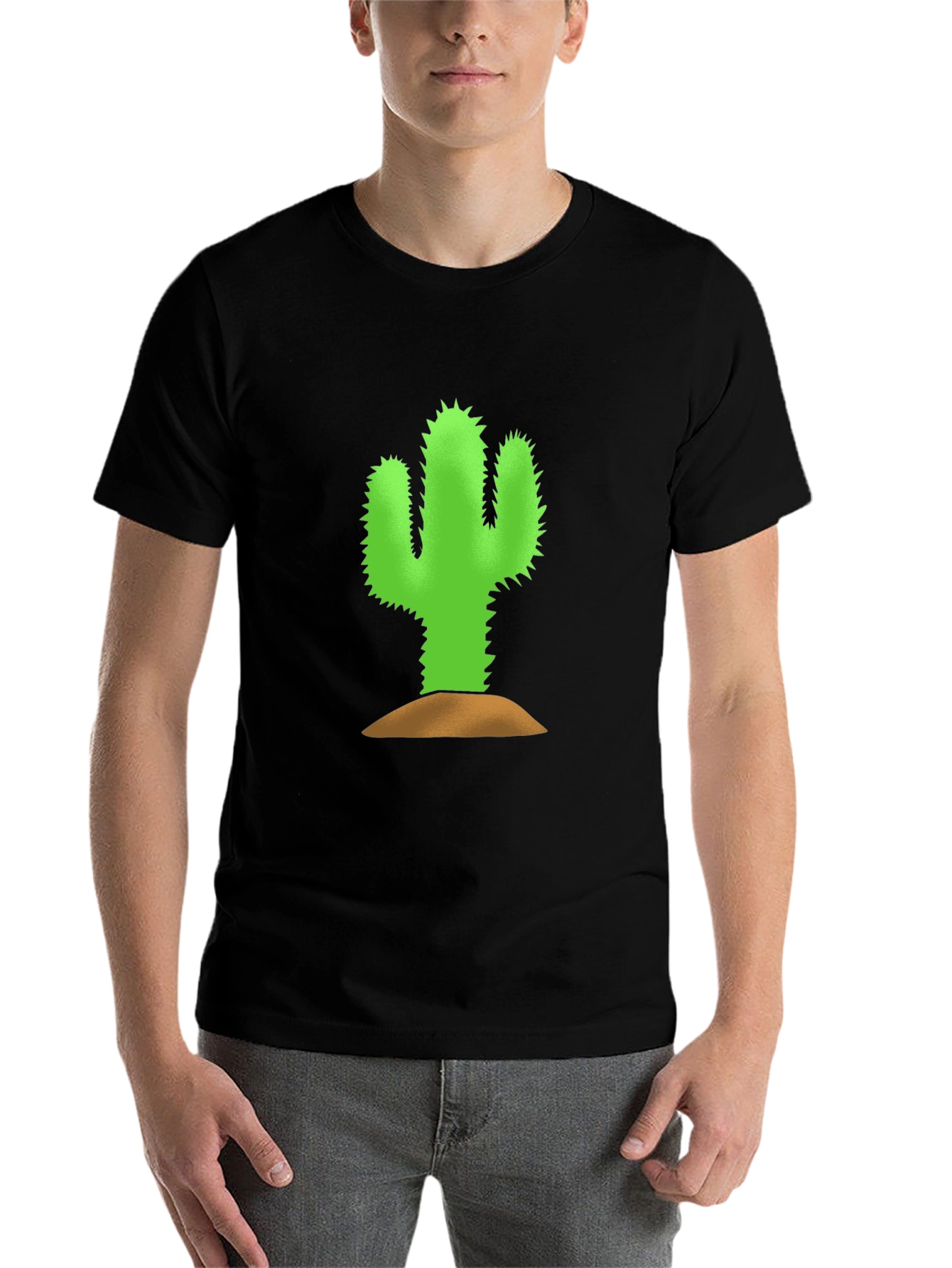 Cactus Graphic Tee - Black Unisex Shirt