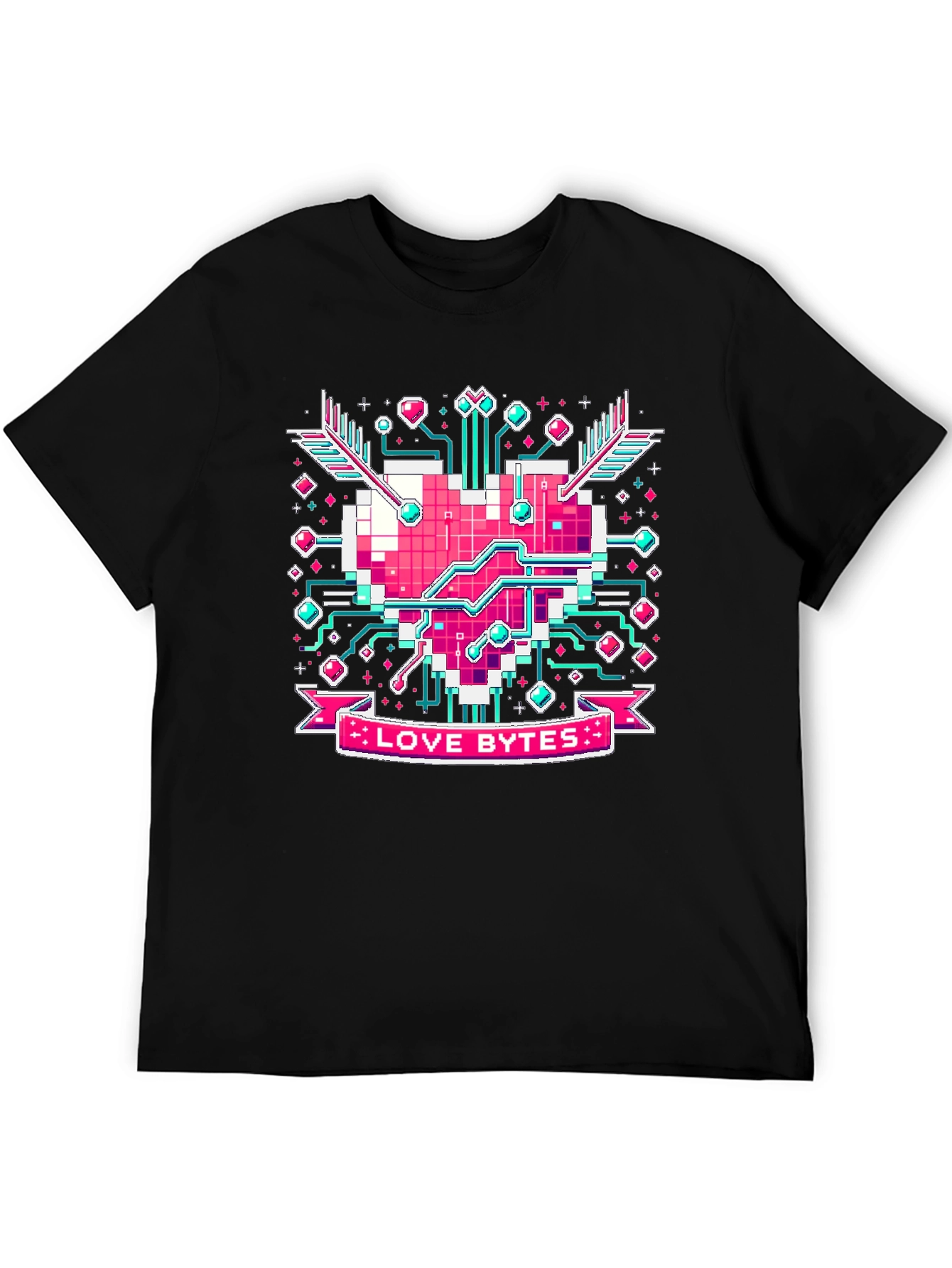 Love Bytes Graphic Tee - Geek Valentines Day