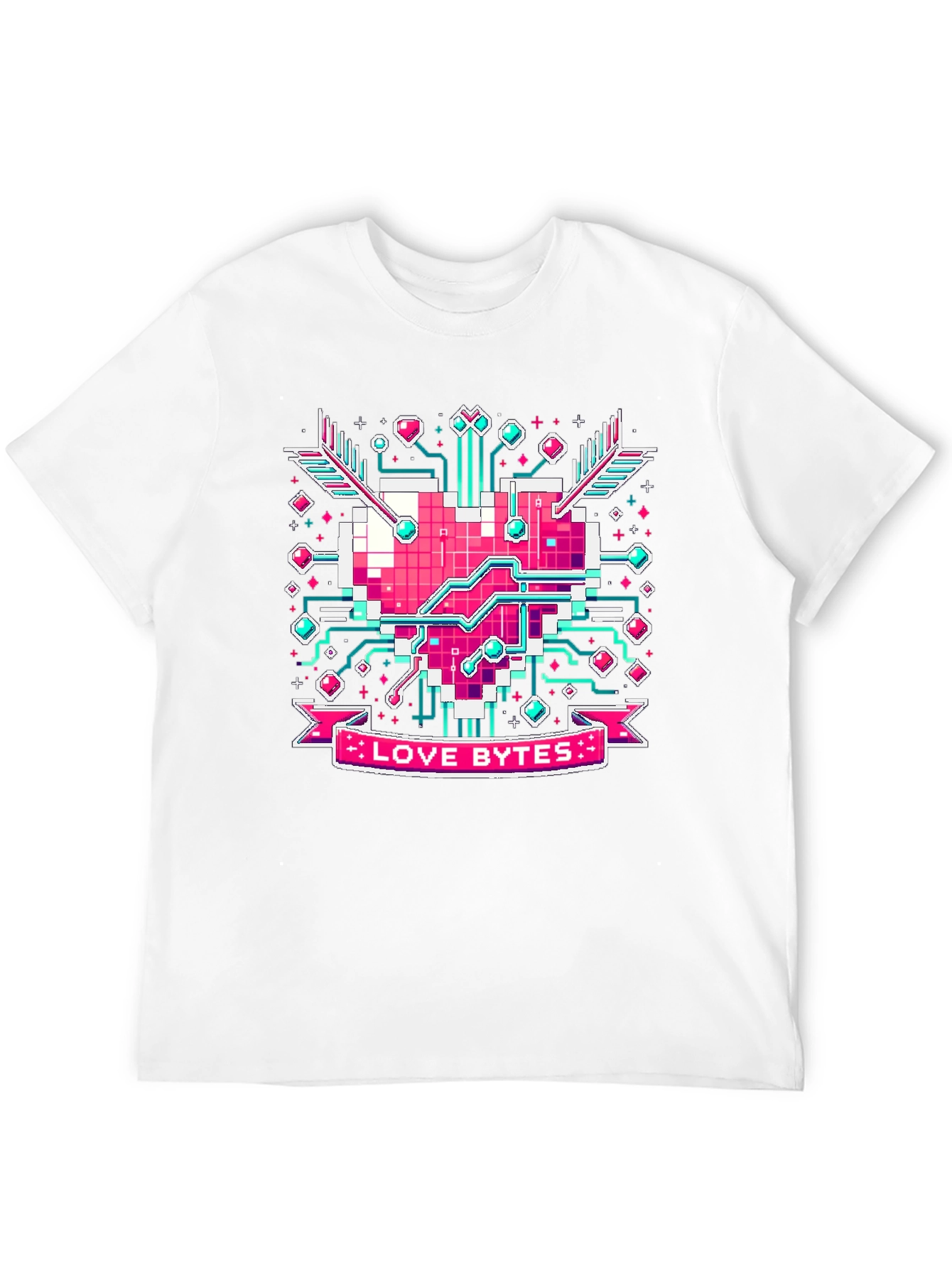 Love Bytes Graphic Tee - Geek Valentines Day