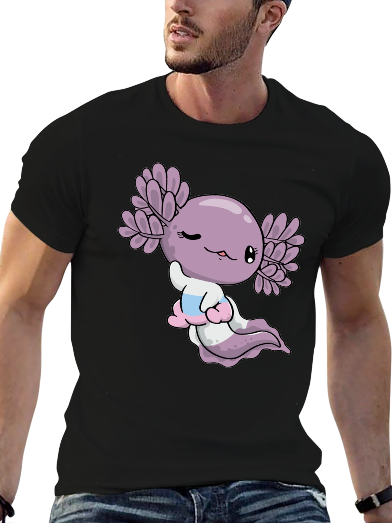Axolotl Graphic Tee - Cute Amphibian T-Shirt
