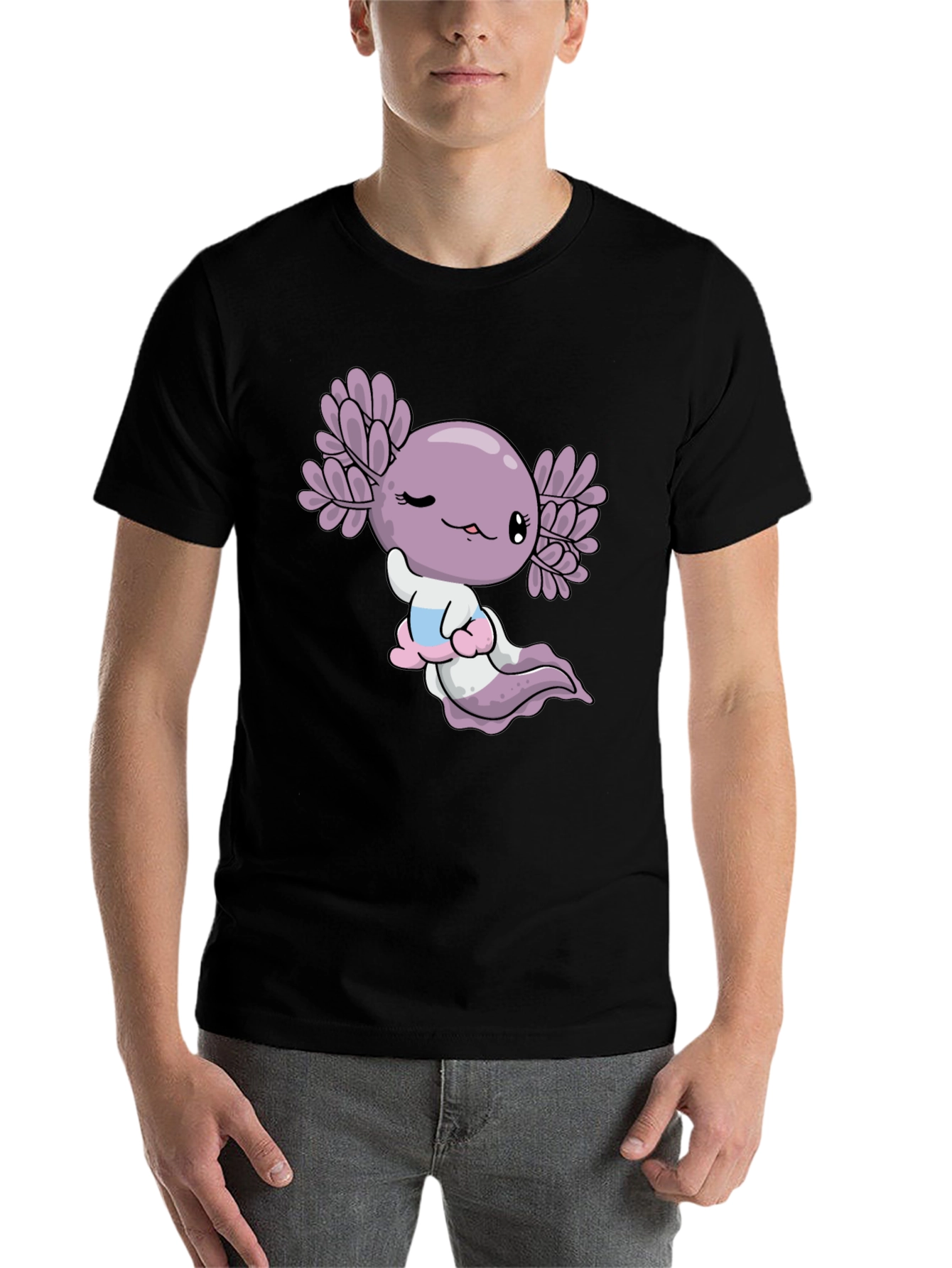 Axolotl Graphic Tee - Cute Amphibian T-Shirt