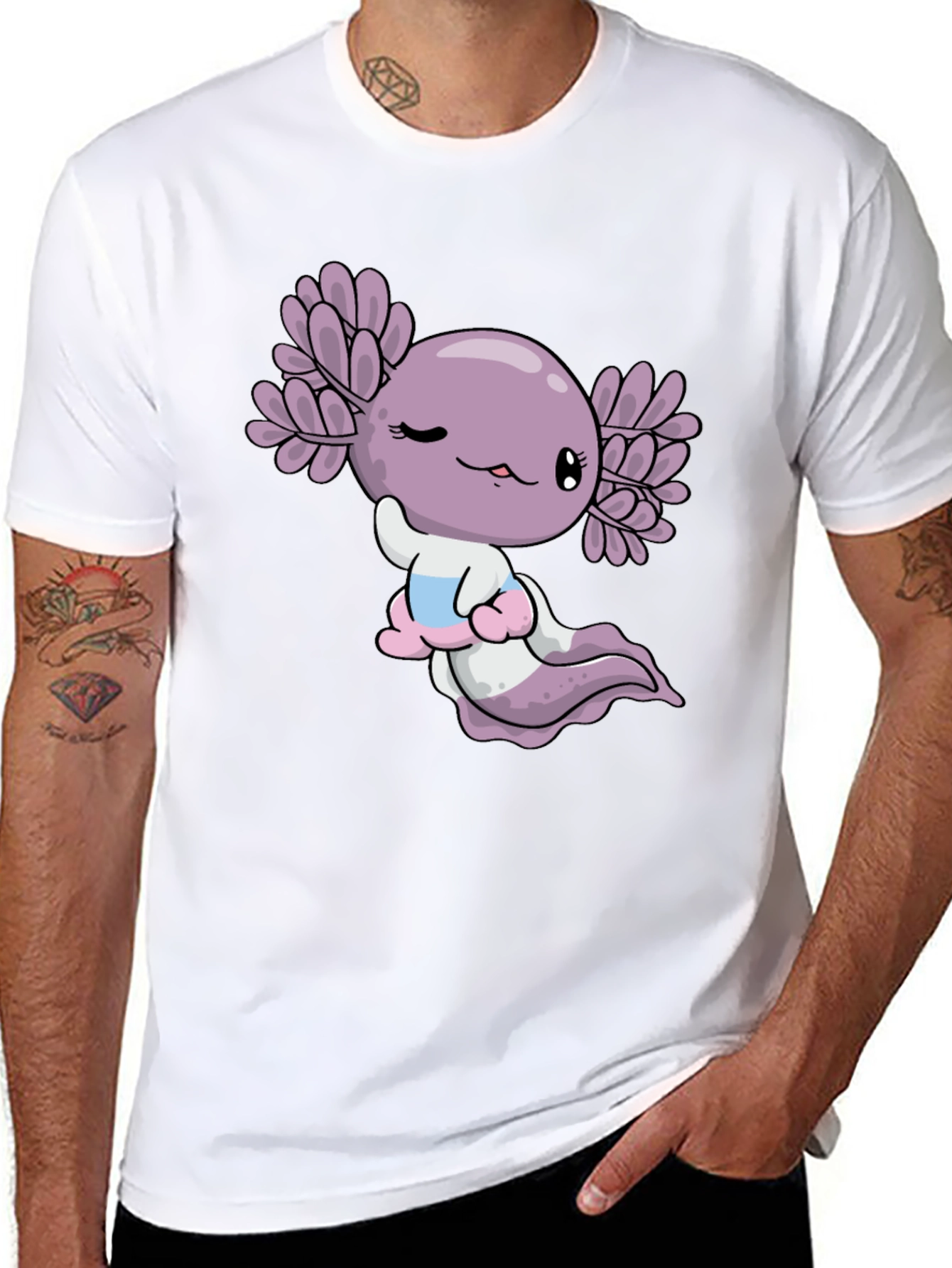 Axolotl Graphic Tee - Cute Amphibian T-Shirt