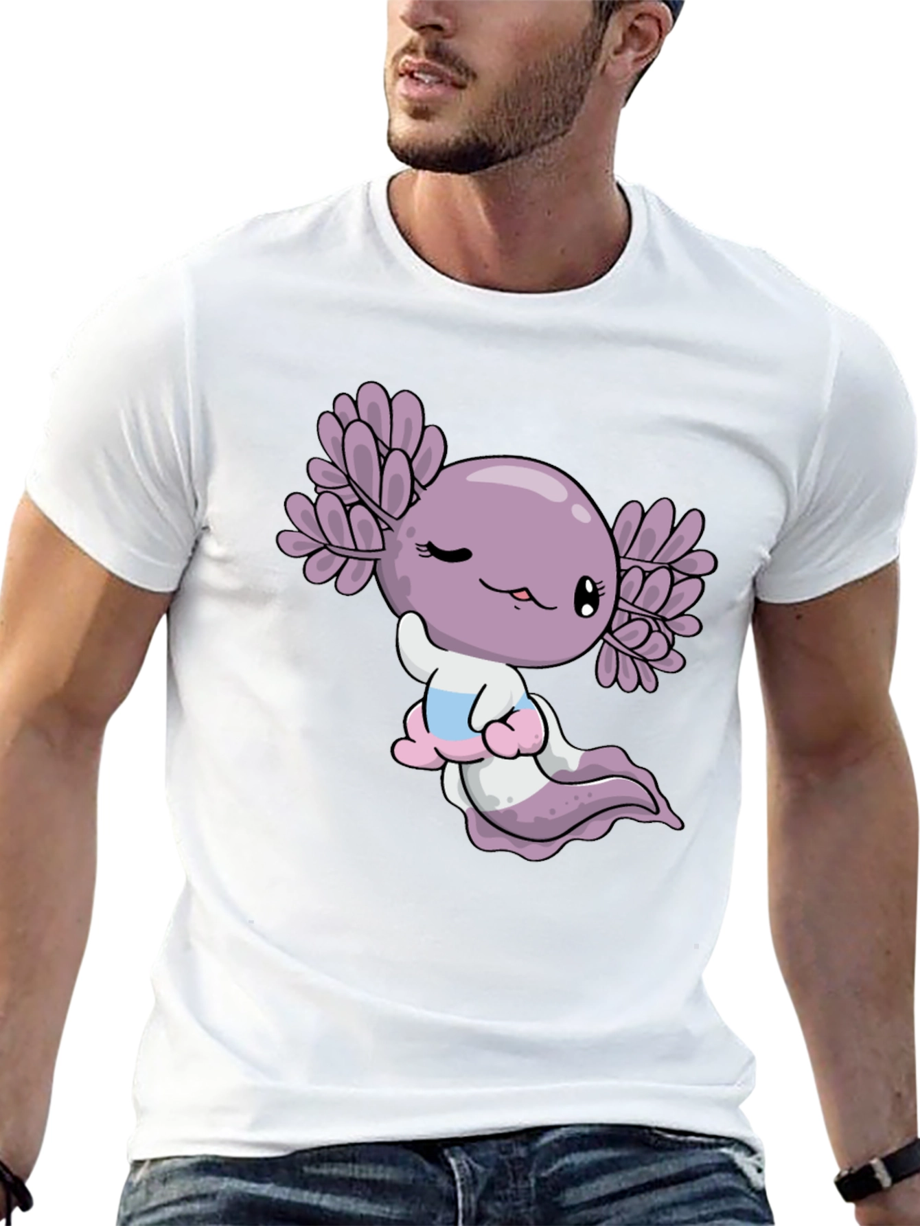 Axolotl Graphic Tee - Cute Amphibian T-Shirt
