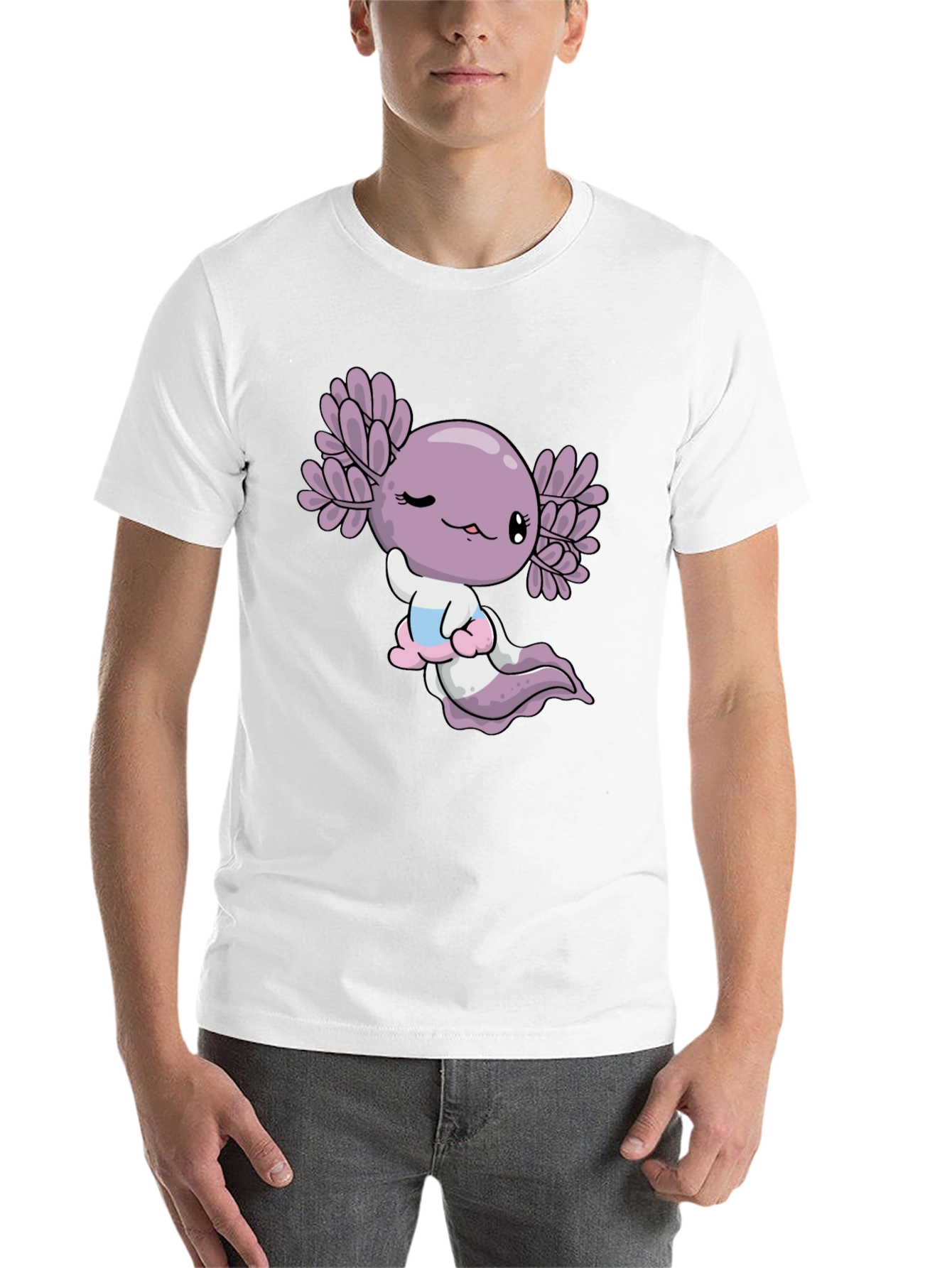 Axolotl Graphic Tee - Cute Amphibian T-Shirt