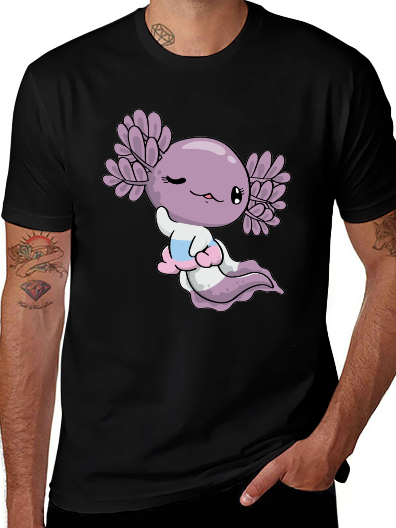 Axolotl Graphic Tee - Cute Amphibian T-Shirt