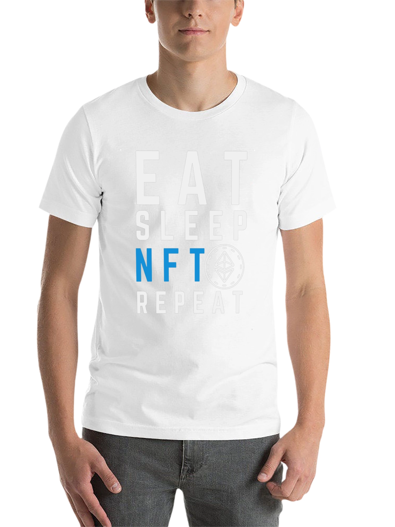 Eat Sleep NFT Repeat Graphic Tee