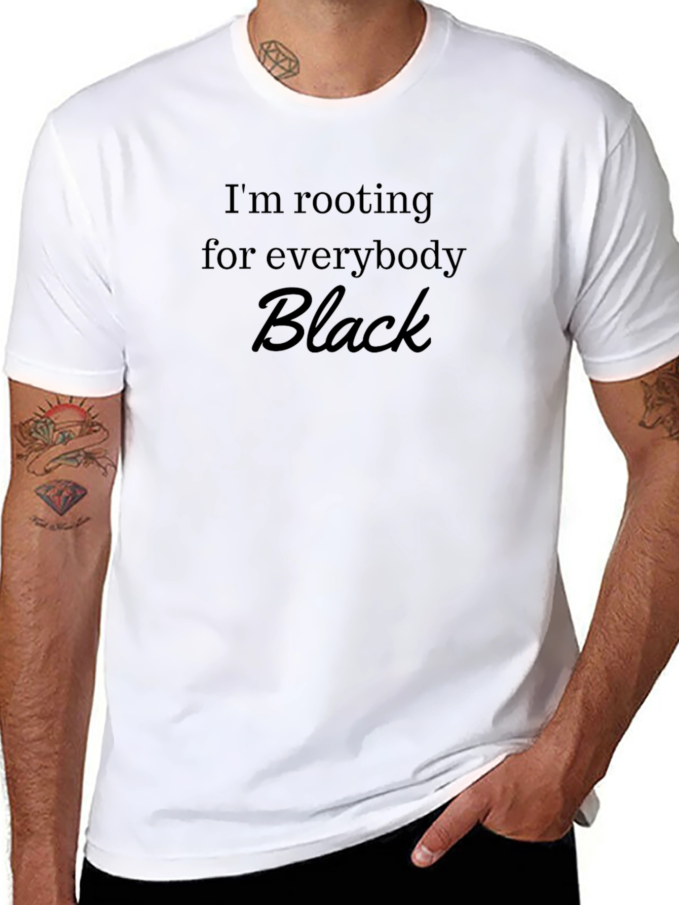 Im Rooting For Everybody Black T-Shirt