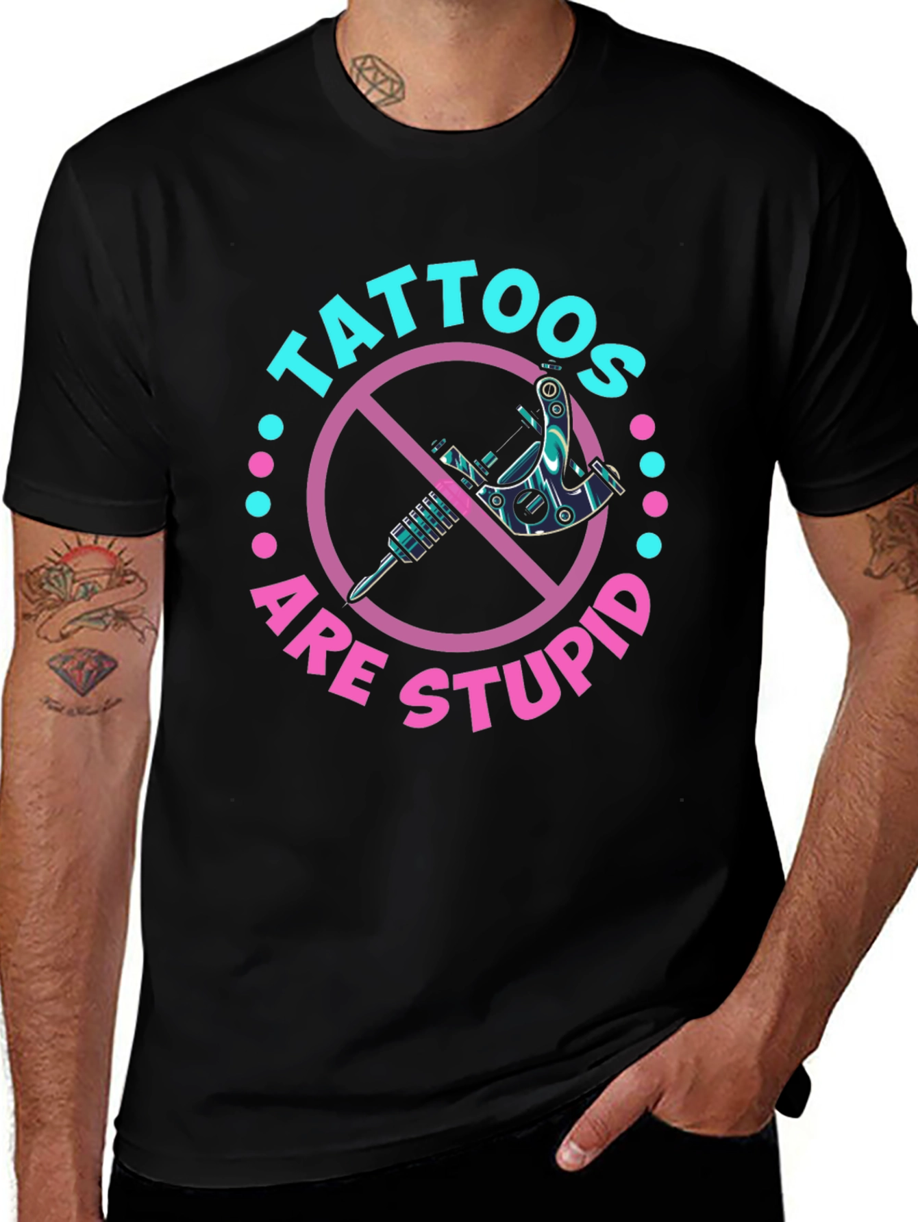 Tattoos Are Stupid Graphic T-Shirt