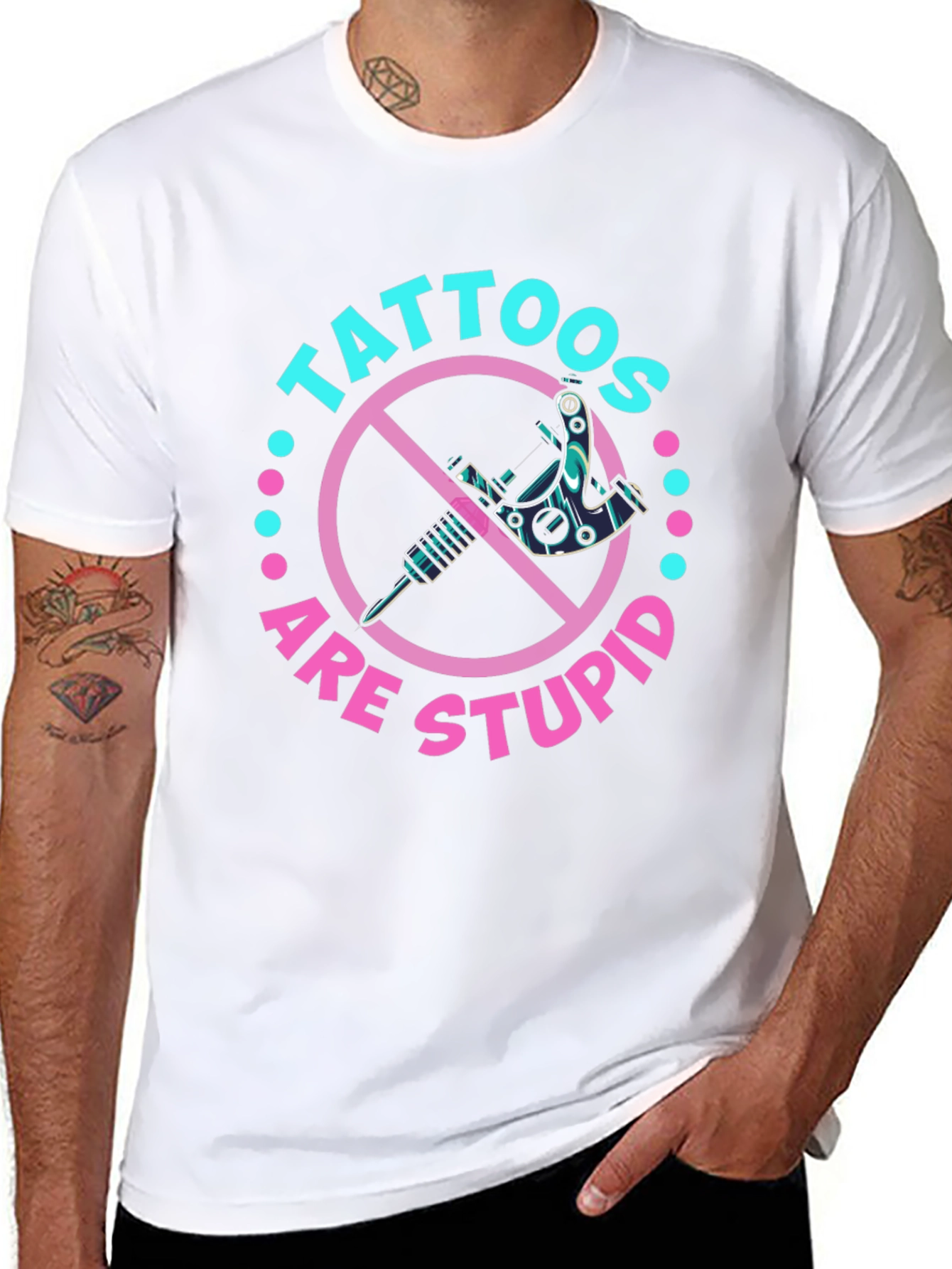 Tattoos Are Stupid Graphic T-Shirt