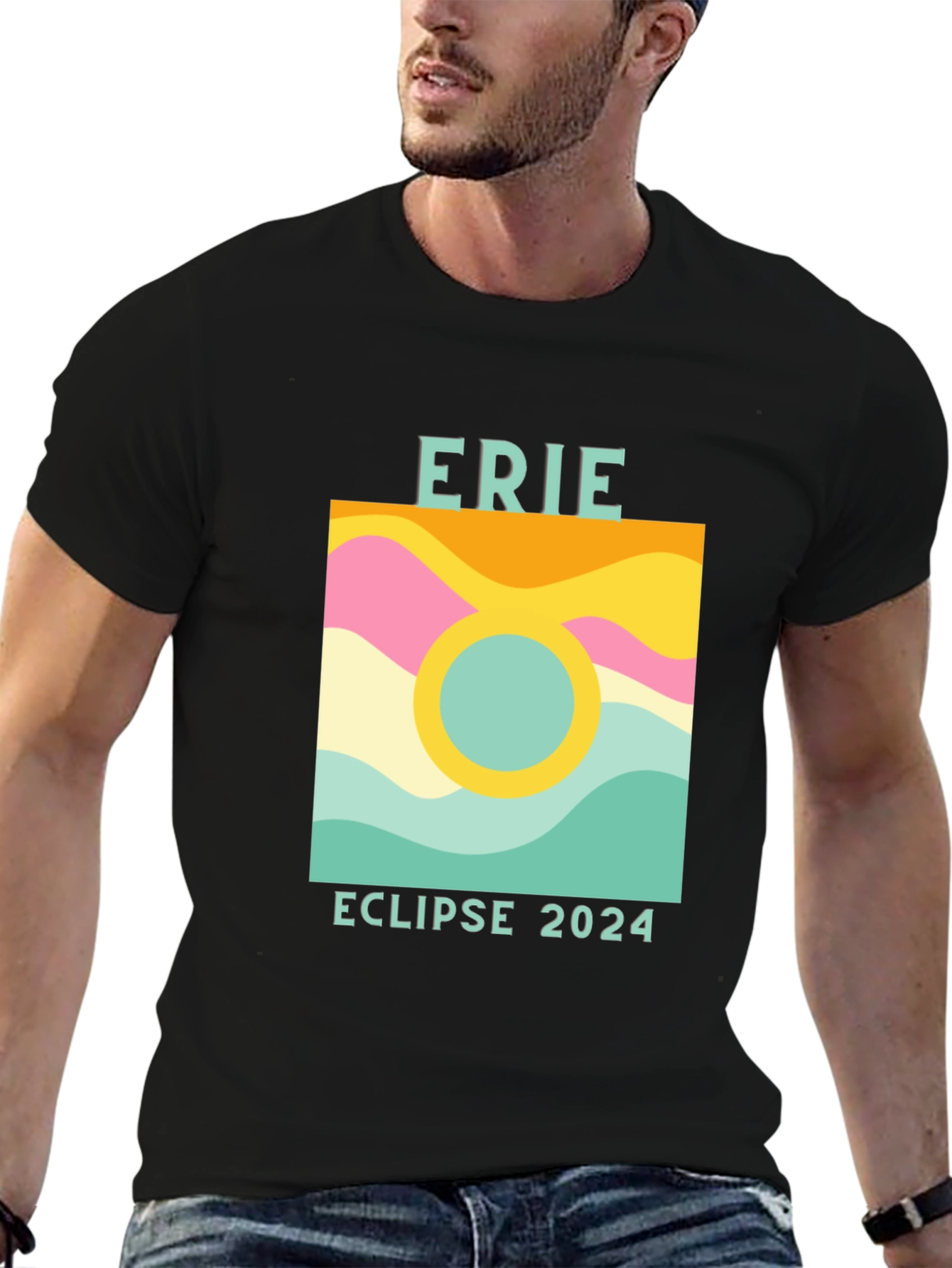 Erie Eclipse 2024 Graphic T-Shirt