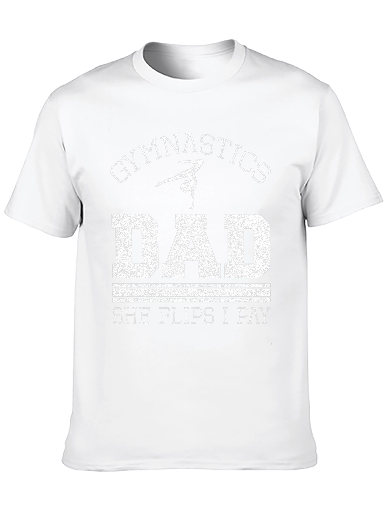 Gymnastics Dad Tee - She Flips I Pay
